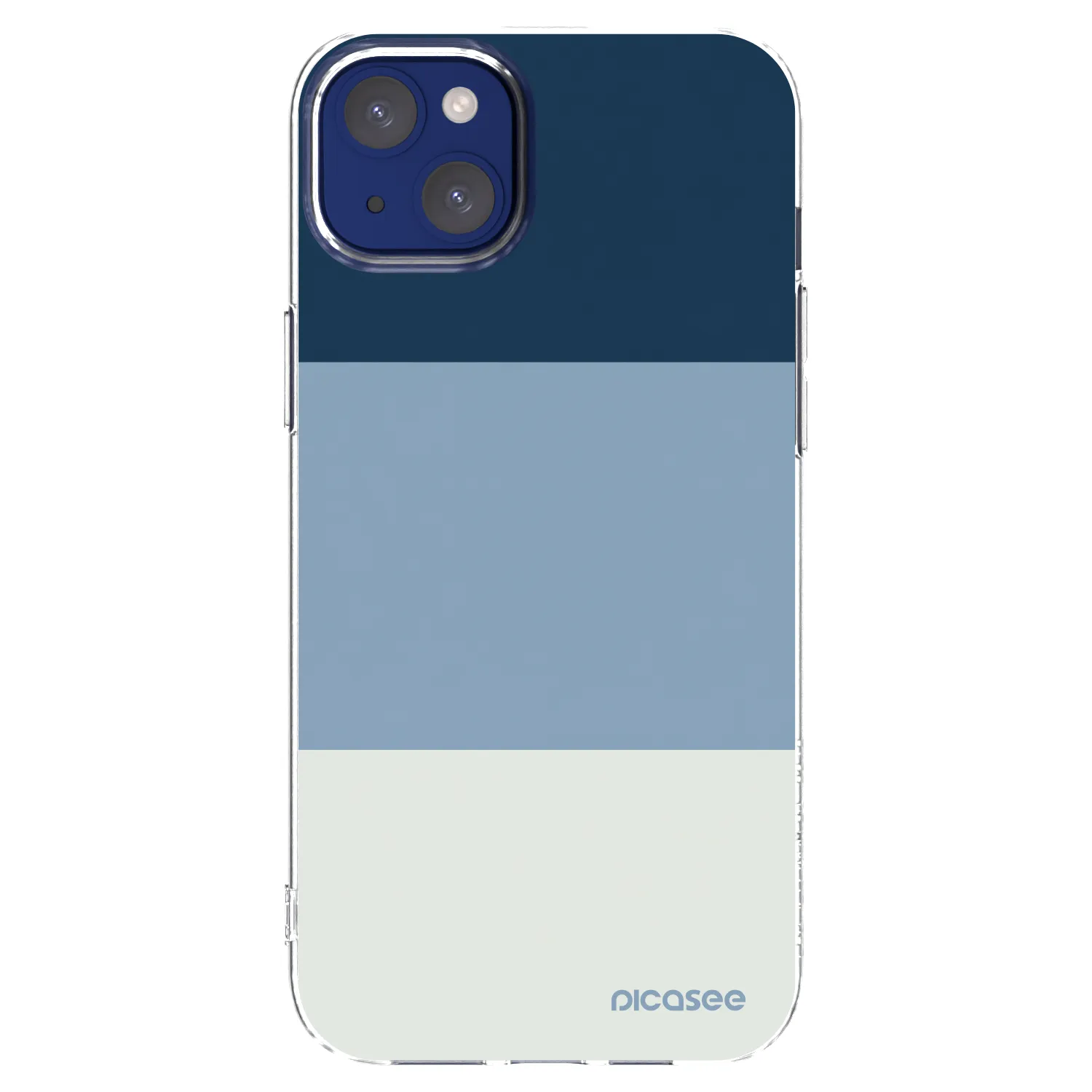 Picasee átlátszó szilikon tok az alábbi mobiltelefonokra Apple iPhone 14 Plus - Coastal Blue