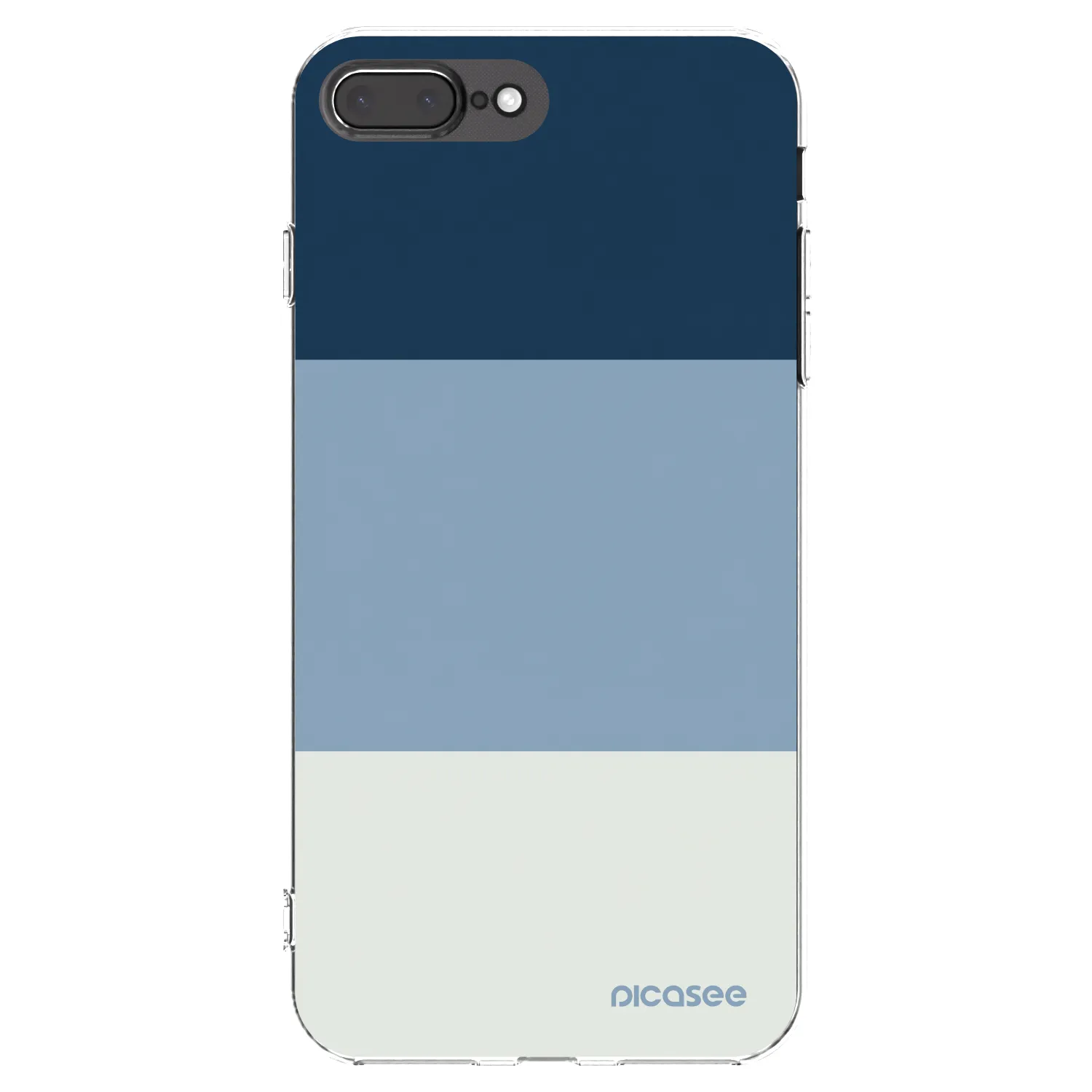 Picasee átlátszó szilikon tok az alábbi mobiltelefonokra Apple iPhone 8 Plus - Coastal Blue