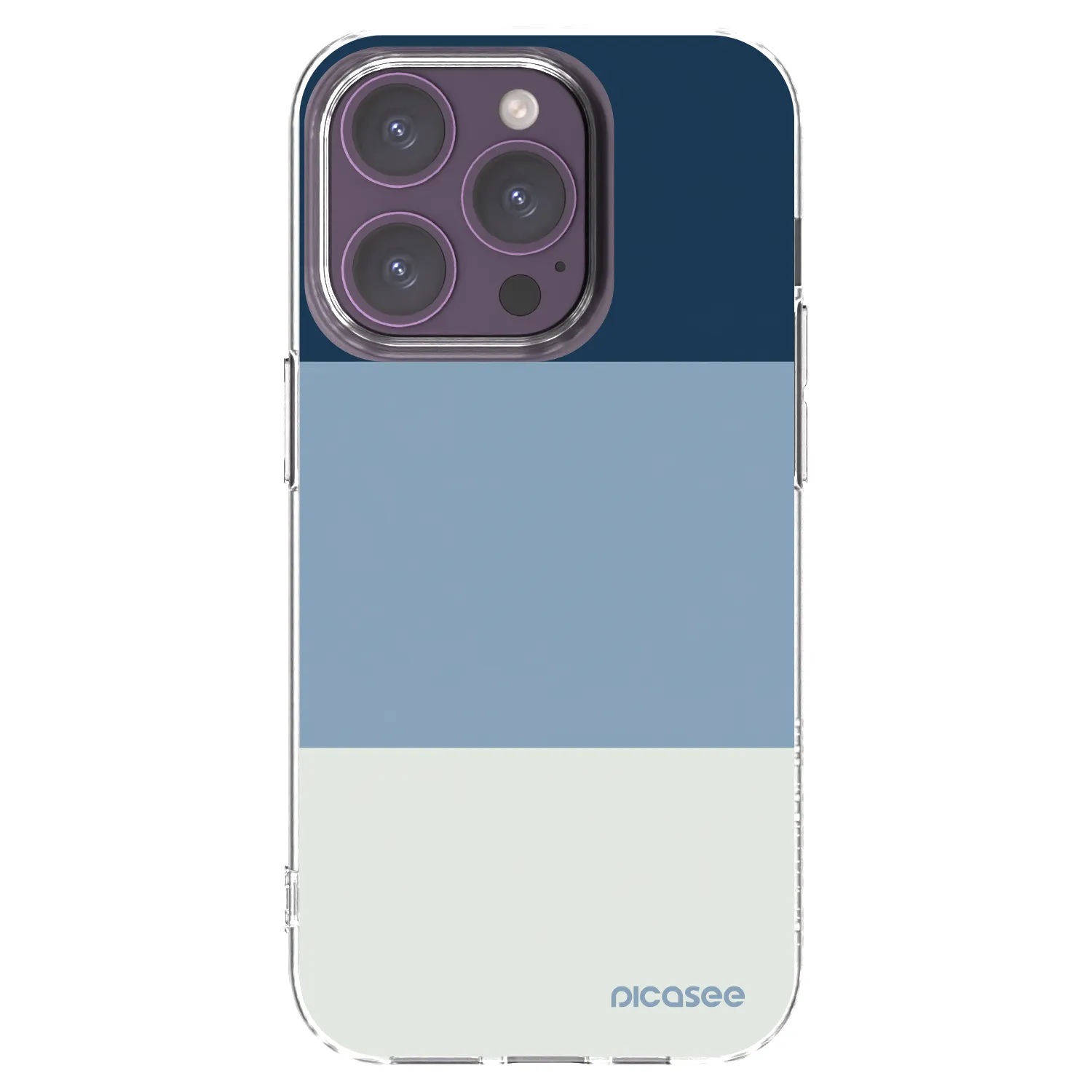 Picasee átlátszó szilikon tok az alábbi mobiltelefonokra Apple iPhone 14 Pro - Coastal Blue