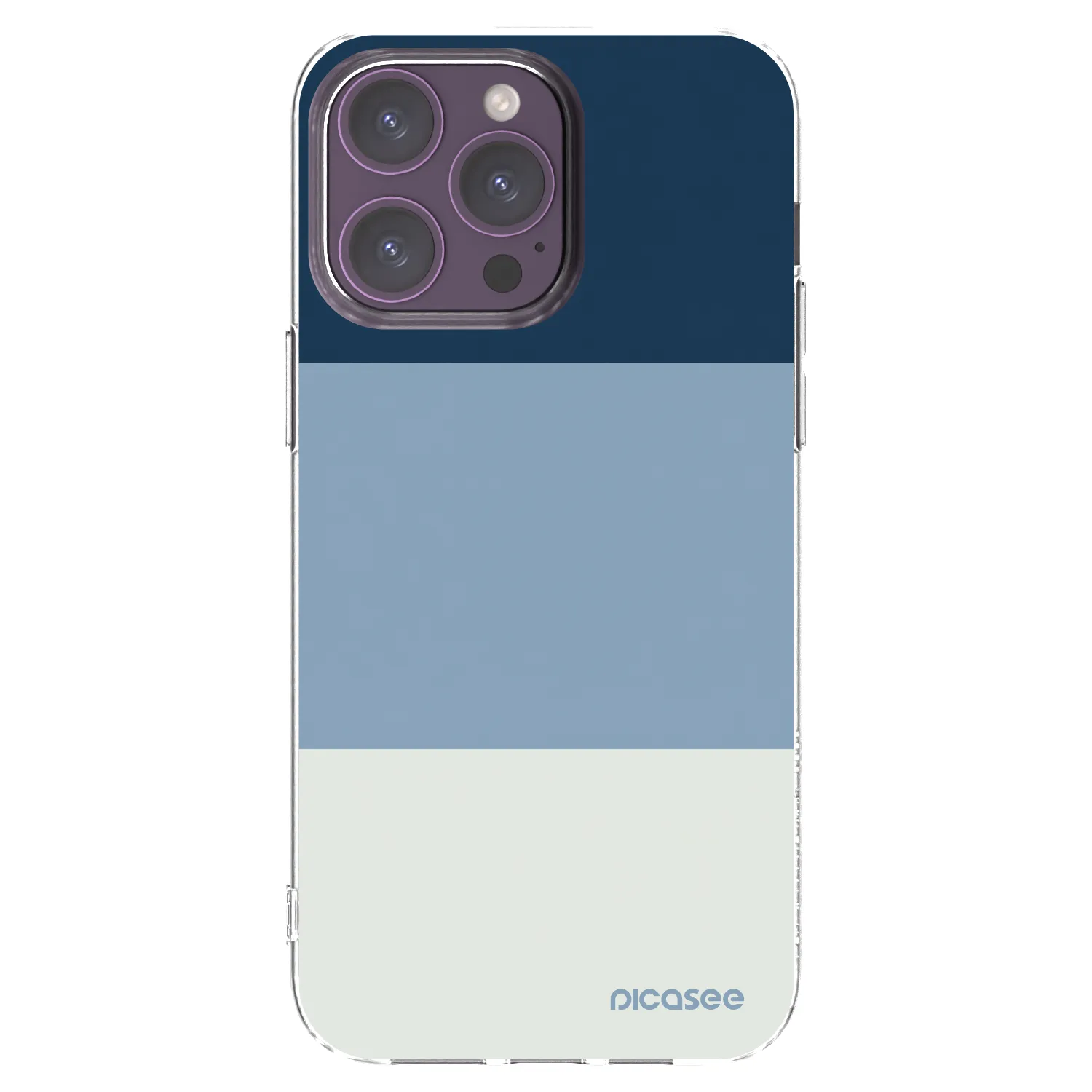 Picasee átlátszó szilikon tok az alábbi mobiltelefonokra Apple iPhone 14 Pro Max - Coastal Blue