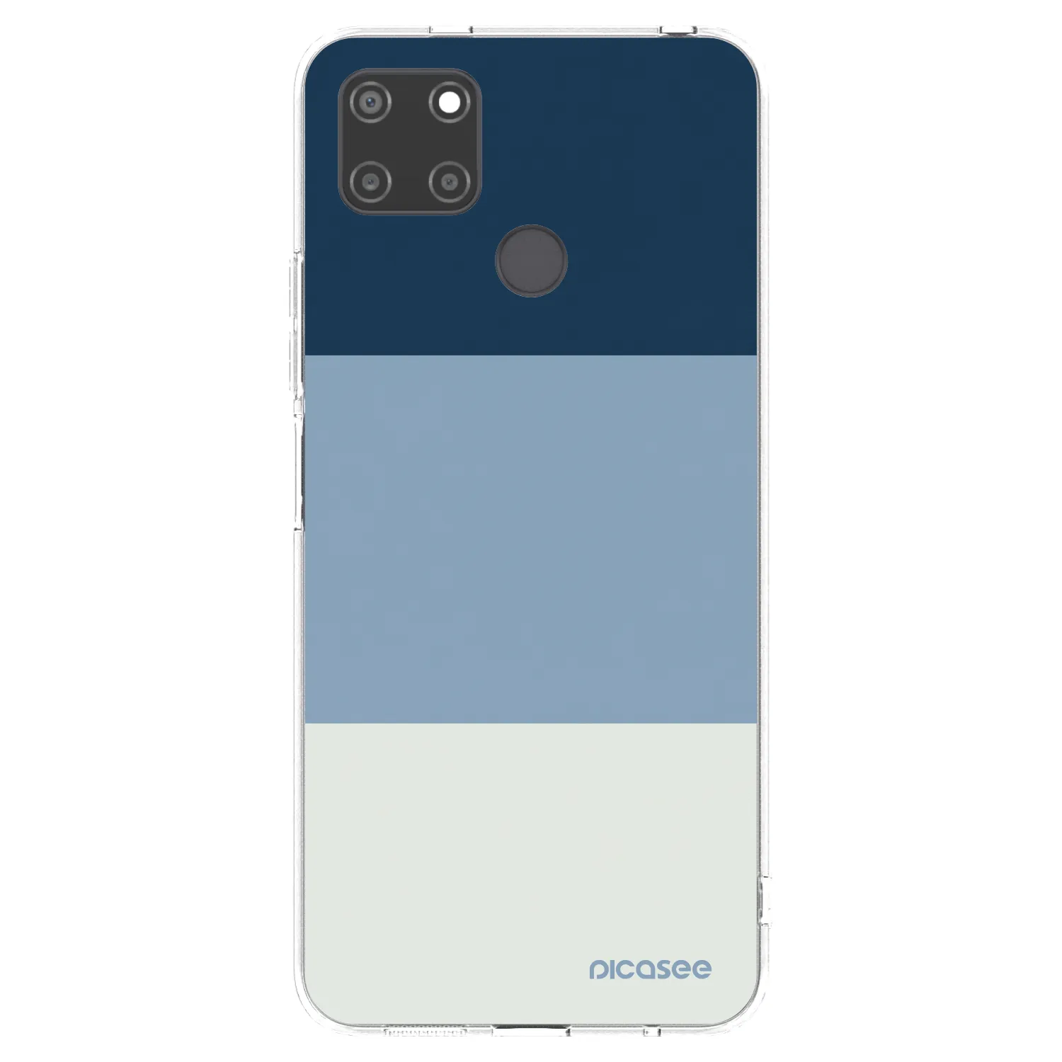Picasee átlátszó szilikon tok az alábbi mobiltelefonokra Realme C21Y - Coastal Blue