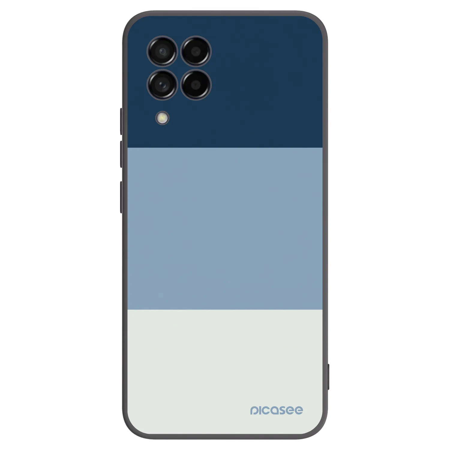 Picasee fekete szilikon tok az alábbi mobiltelefonokra Samsung Galaxy M53 5G - Coastal Blue