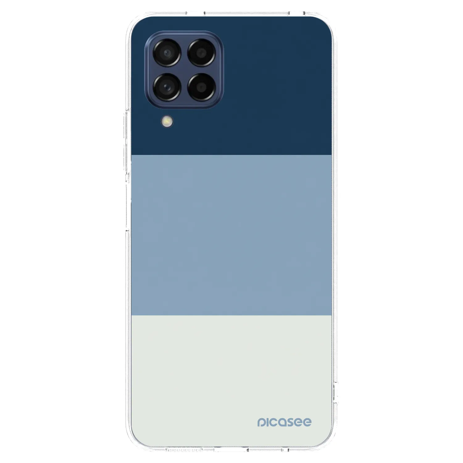 Picasee átlátszó szilikon tok az alábbi mobiltelefonokra Samsung Galaxy M53 5G - Coastal Blue