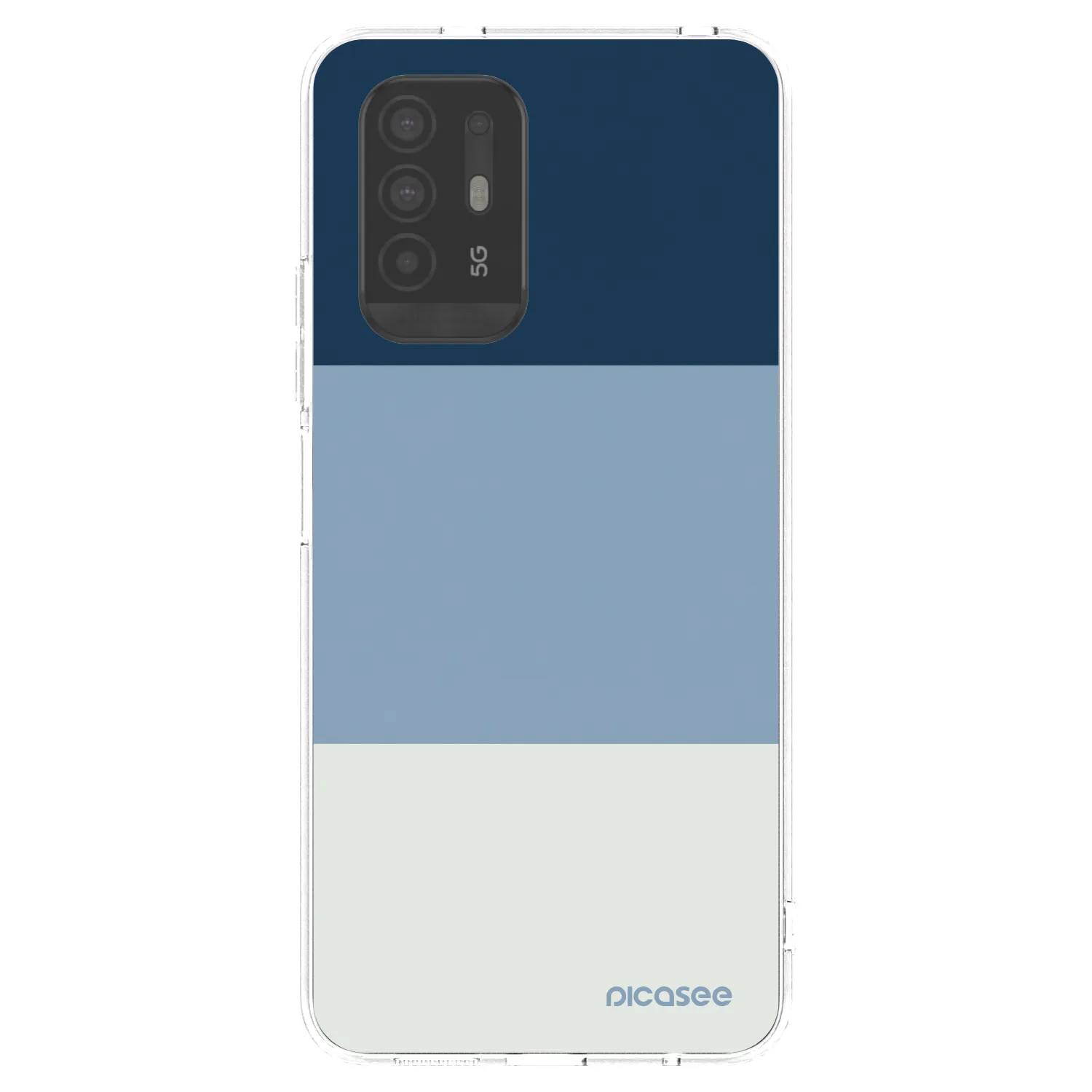 Picasee átlátszó szilikon tok az alábbi mobiltelefonokra OPPO A94 5G - Coastal Blue