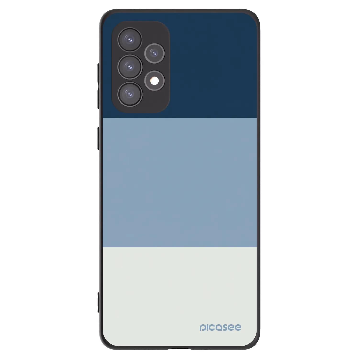 Picasee fekete szilikon tok az alábbi mobiltelefonokra Samsung Galaxy A73 5G - Coastal Blue