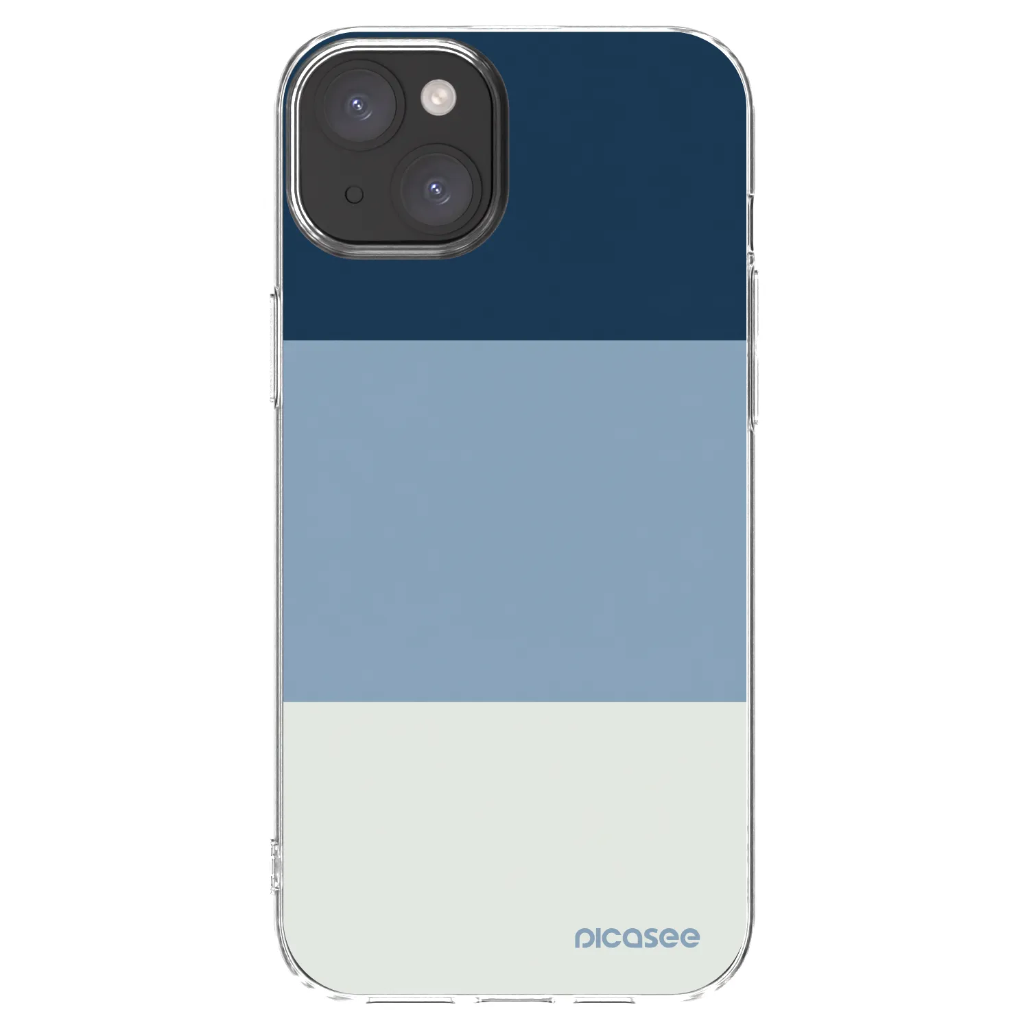 Picasee átlátszó szilikon tok az alábbi mobiltelefonokra Apple iPhone 15 Plus - Coastal Blue