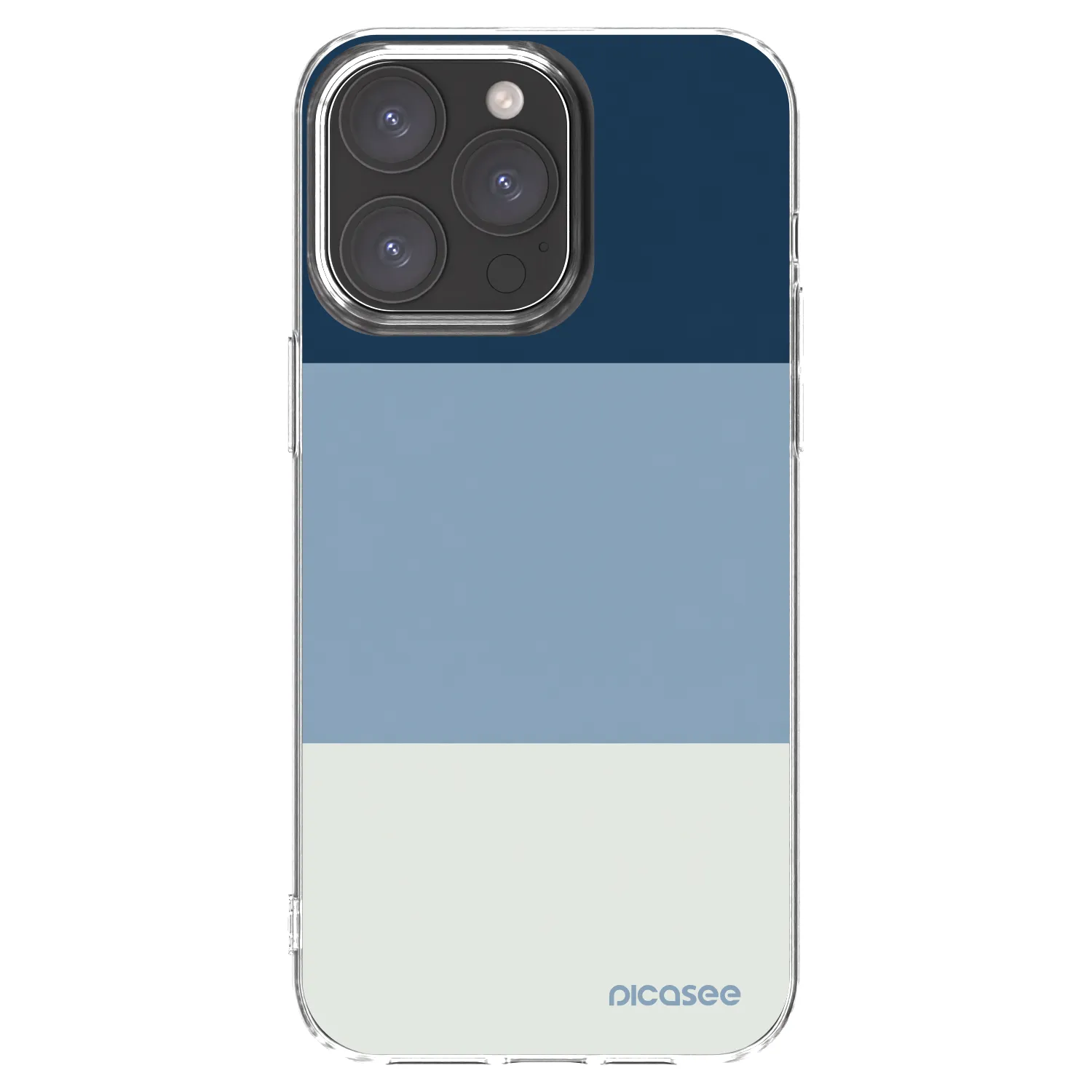 Picasee átlátszó szilikon tok az alábbi mobiltelefonokra Apple iPhone 15 Pro Max - Coastal Blue