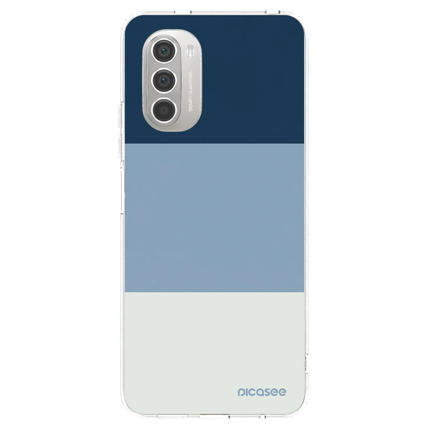 Picasee átlátszó szilikon tok az alábbi mobiltelefonokra Motorola Moto G51 - Coastal Blue