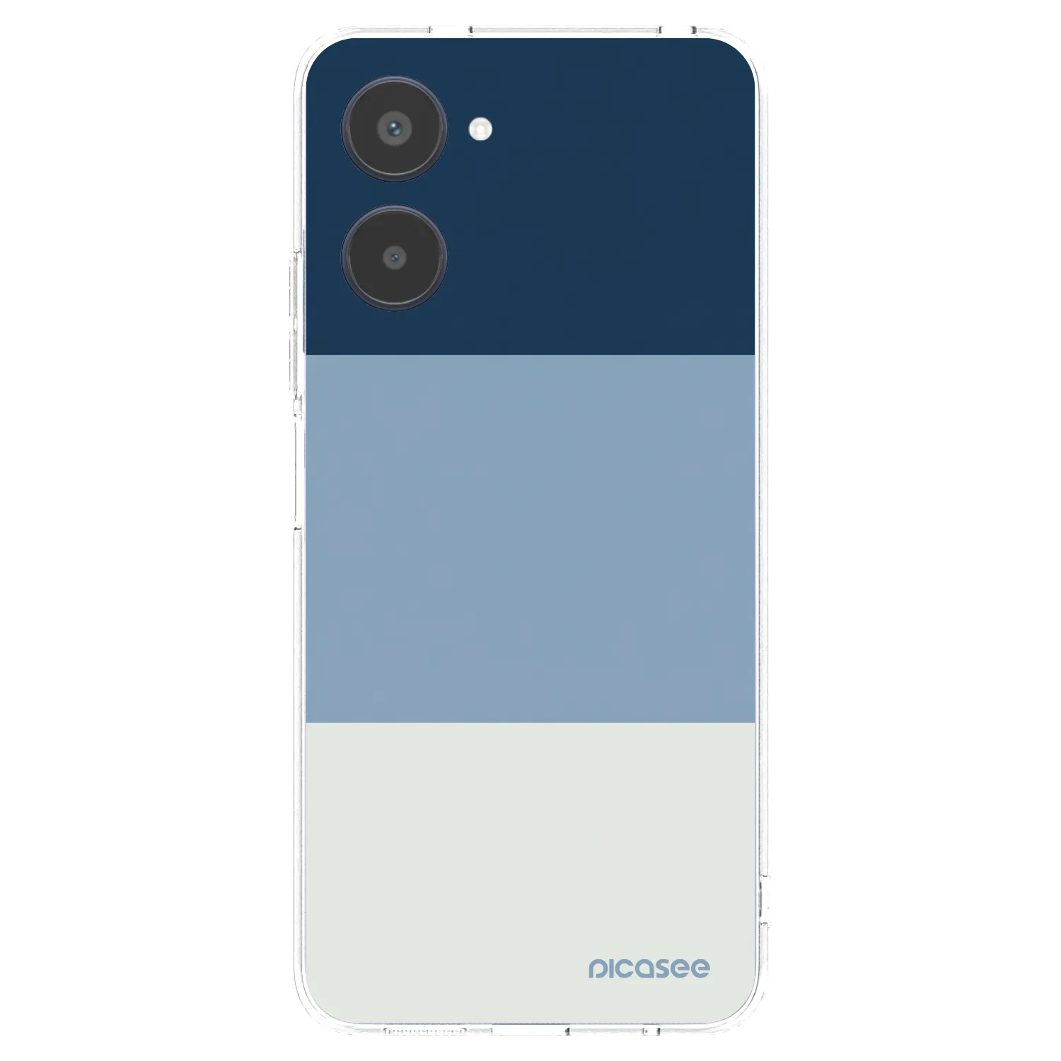 Picasee átlátszó szilikon tok az alábbi mobiltelefonokra Realme 10 4G - Coastal Blue