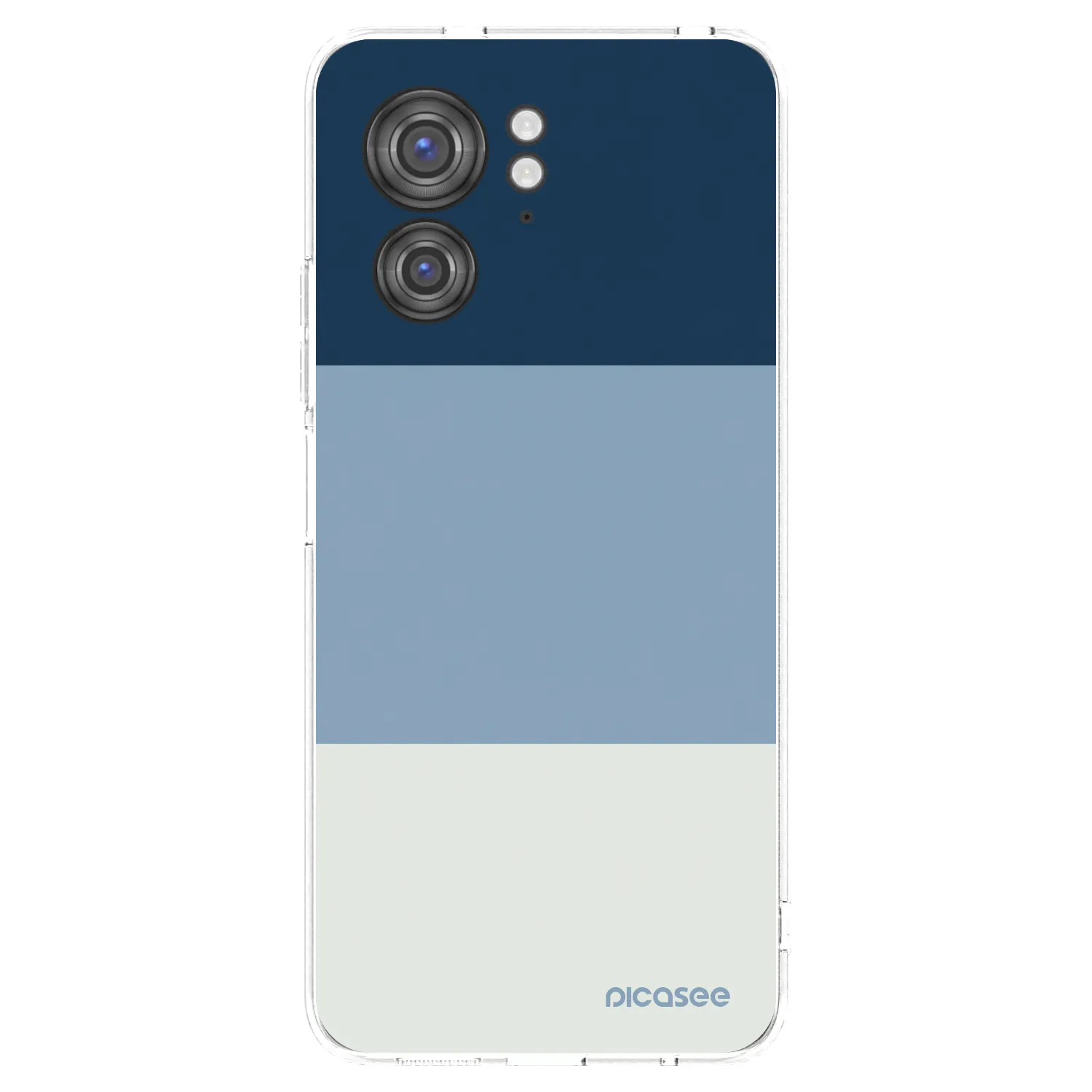 Picasee átlátszó szilikon tok az alábbi mobiltelefonokra Motorola Edge 40 - Coastal Blue