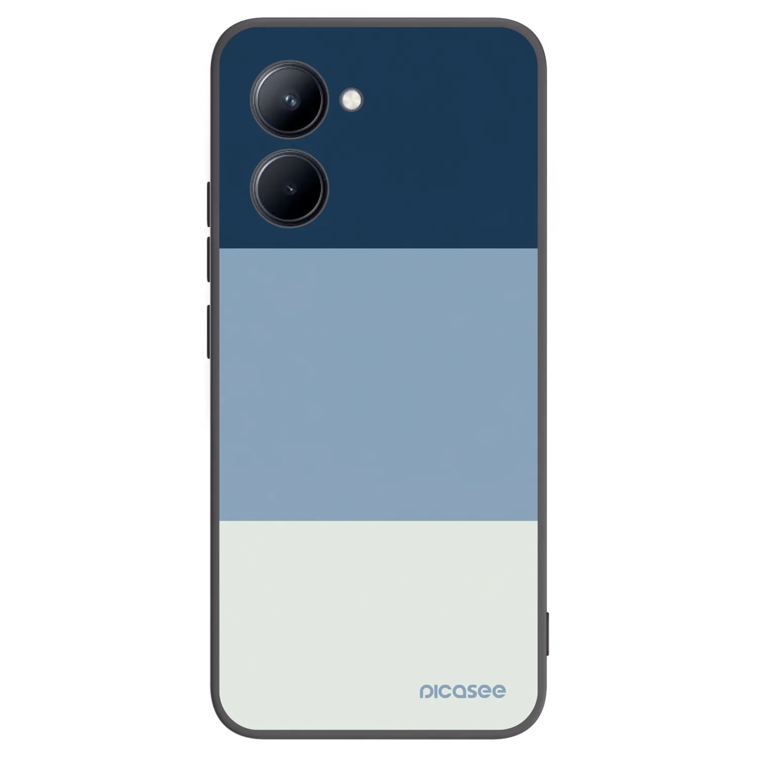 Picasee fekete szilikon tok az alábbi mobiltelefonokra Realme C33 (2023) - Coastal Blue