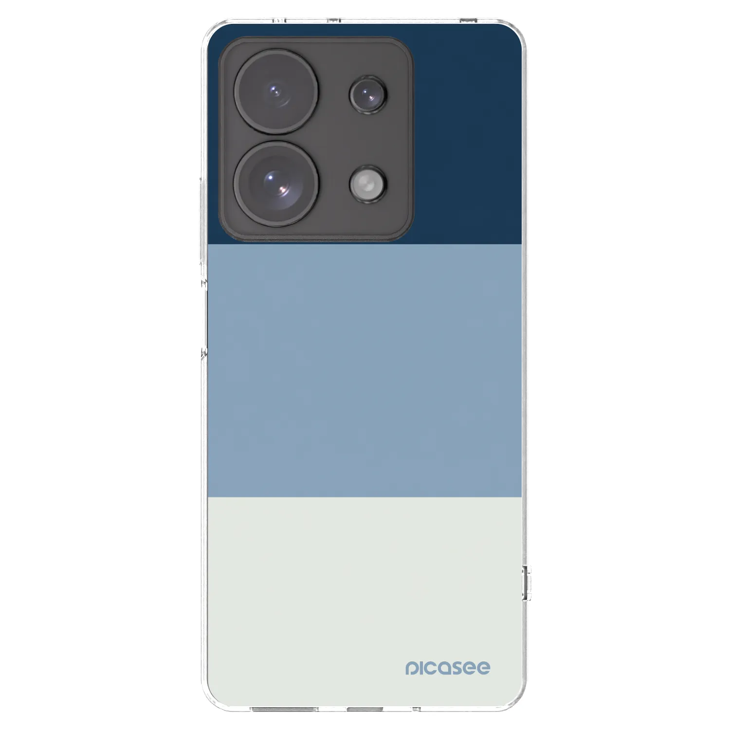 Picasee átlátszó szilikon tok az alábbi mobiltelefonokra Xiaomi Redmi Note 13 Pro 4G - Coastal Blue