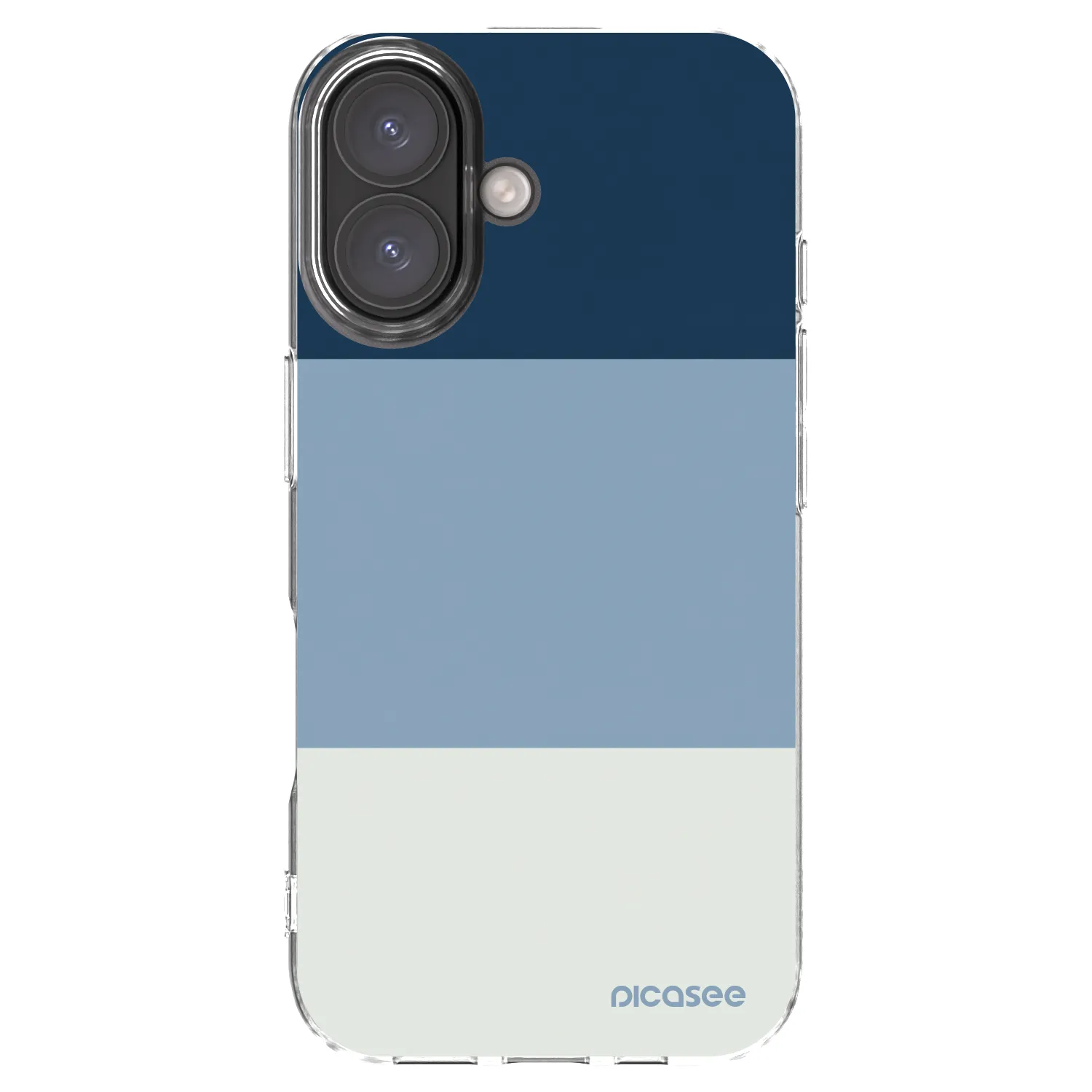 Picasee átlátszó szilikon tok az alábbi mobiltelefonokra Apple iPhone 16 - Coastal Blue