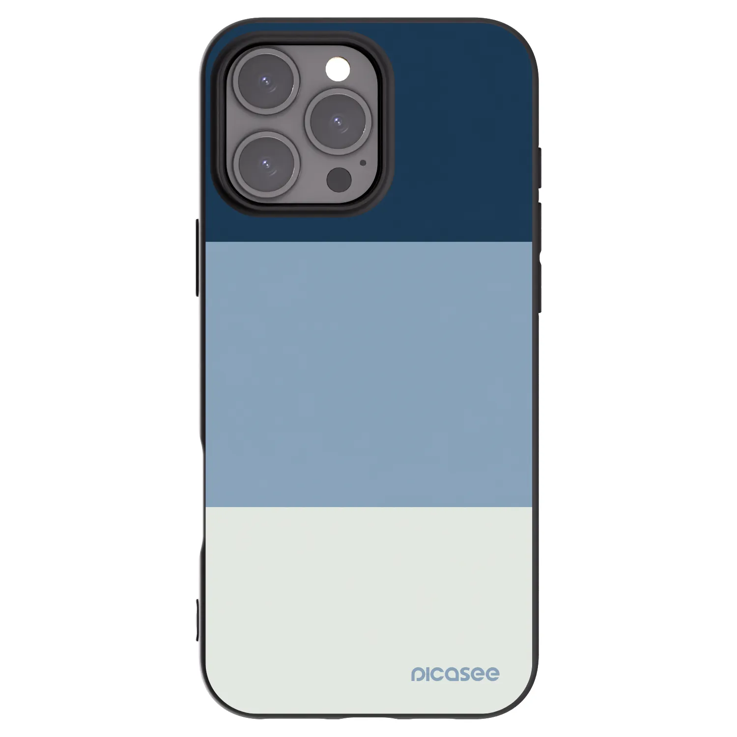 Picasee fekete szilikon tok az alábbi mobiltelefonokra Apple iPhone 16 Pro Max - Coastal Blue