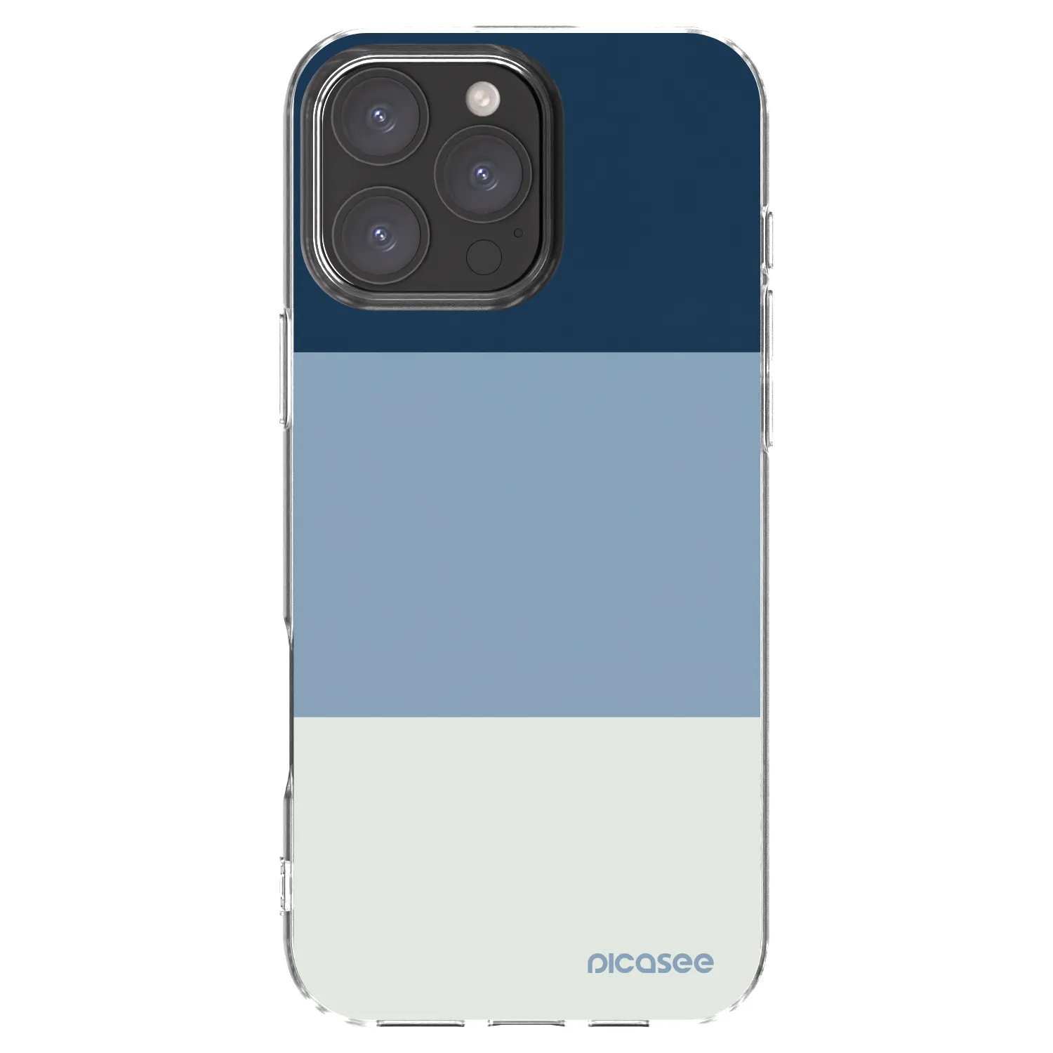Picasee átlátszó szilikon tok az alábbi mobiltelefonokra Apple iPhone 16 Pro Max - Coastal Blue
