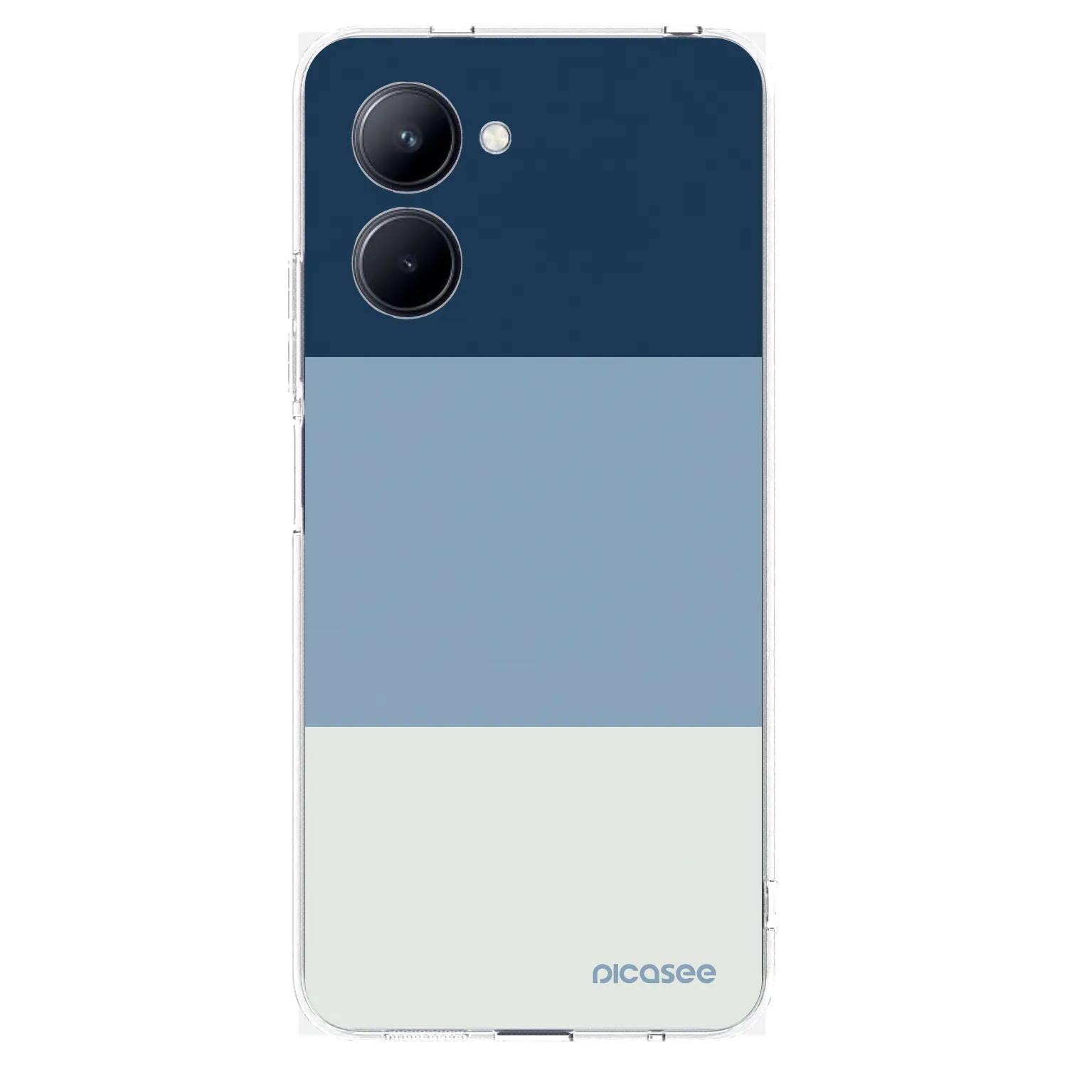 Picasee átlátszó szilikon tok az alábbi mobiltelefonokra Realme C33 (2023) - Coastal Blue