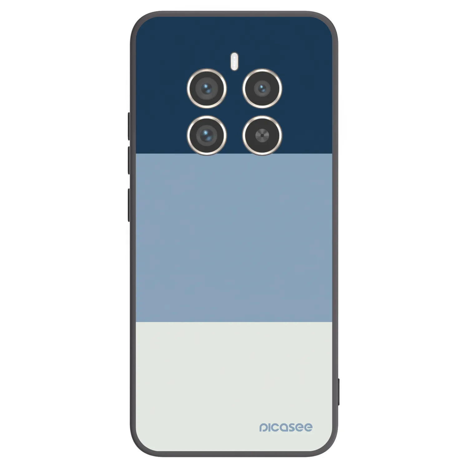 Picasee fekete szilikon tok az alábbi mobiltelefonokra Realme 12 Pro 5G - Coastal Blue