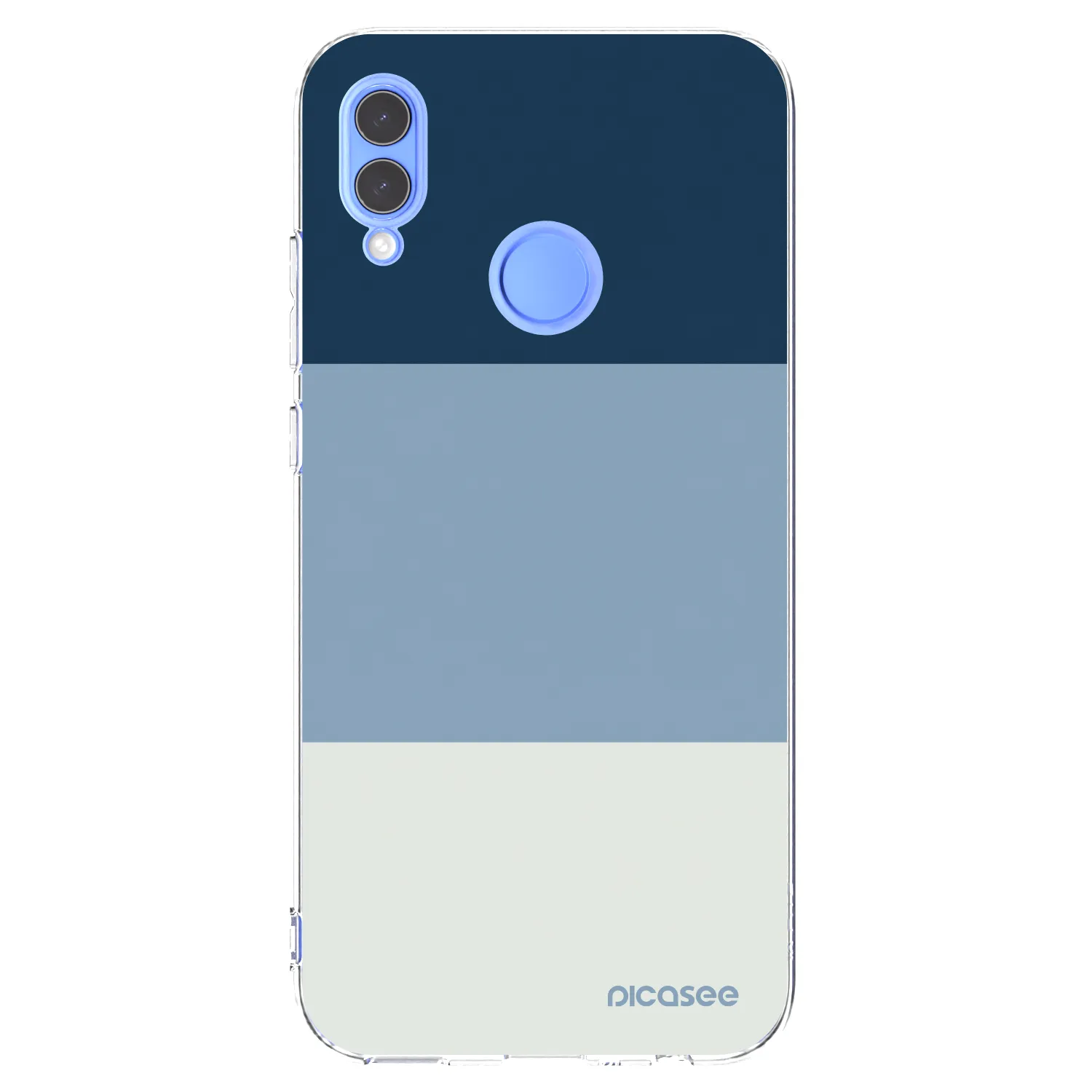 Picasee átlátszó szilikon tok az alábbi mobiltelefonokra Huawei P Smart 2019 - Coastal Blue