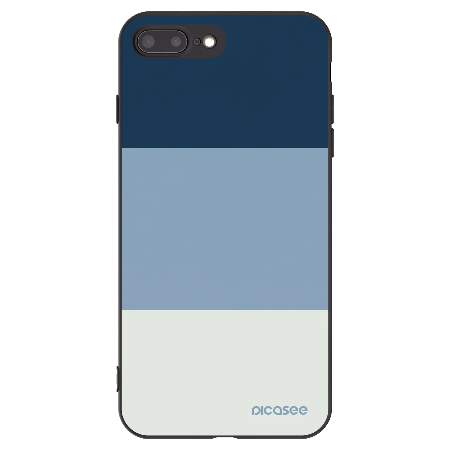 Picasee fekete szilikon tok az alábbi mobiltelefonokra Apple iPhone 8 Plus - Coastal Blue