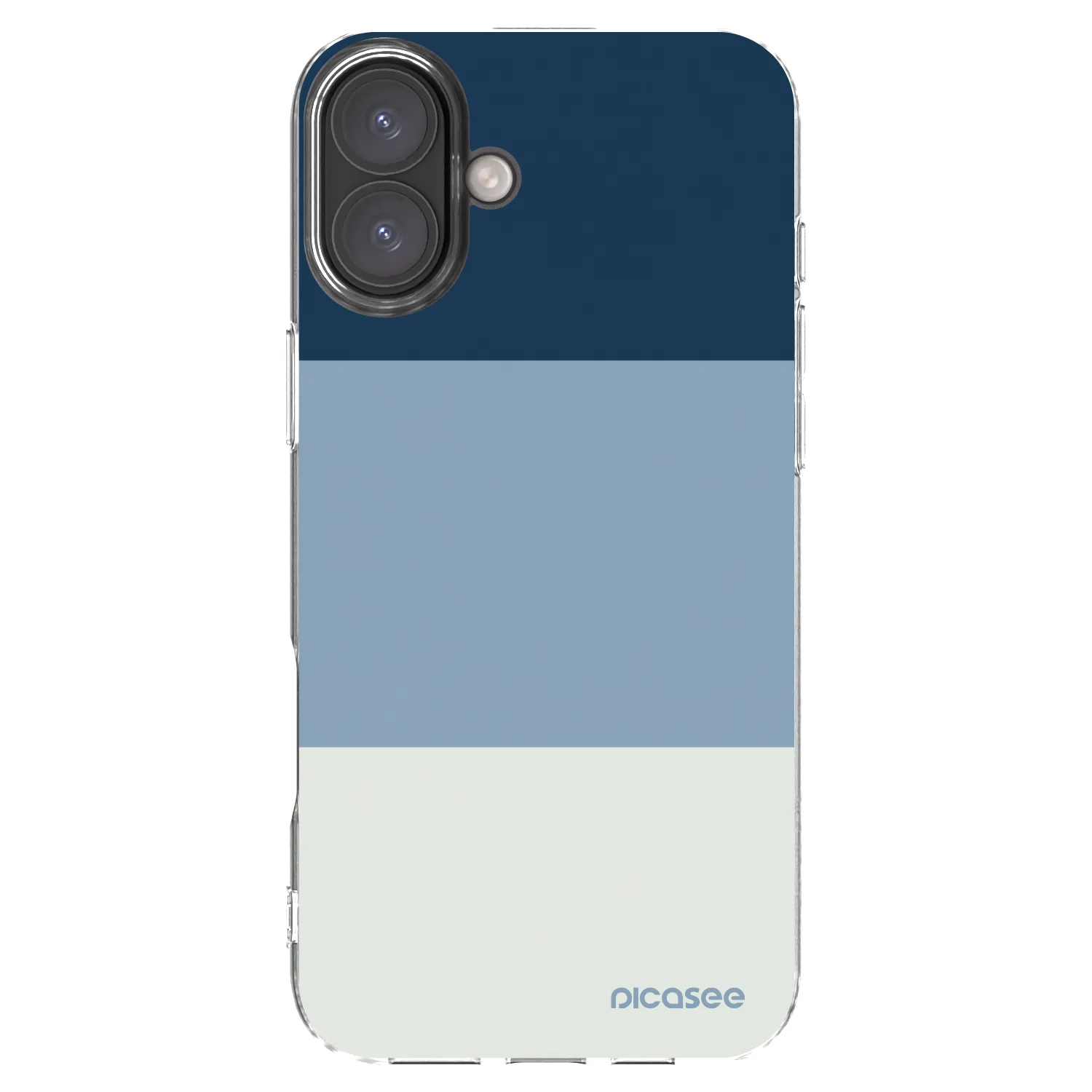 Picasee átlátszó szilikon tok az alábbi mobiltelefonokra Apple iPhone 16 Plus - Coastal Blue