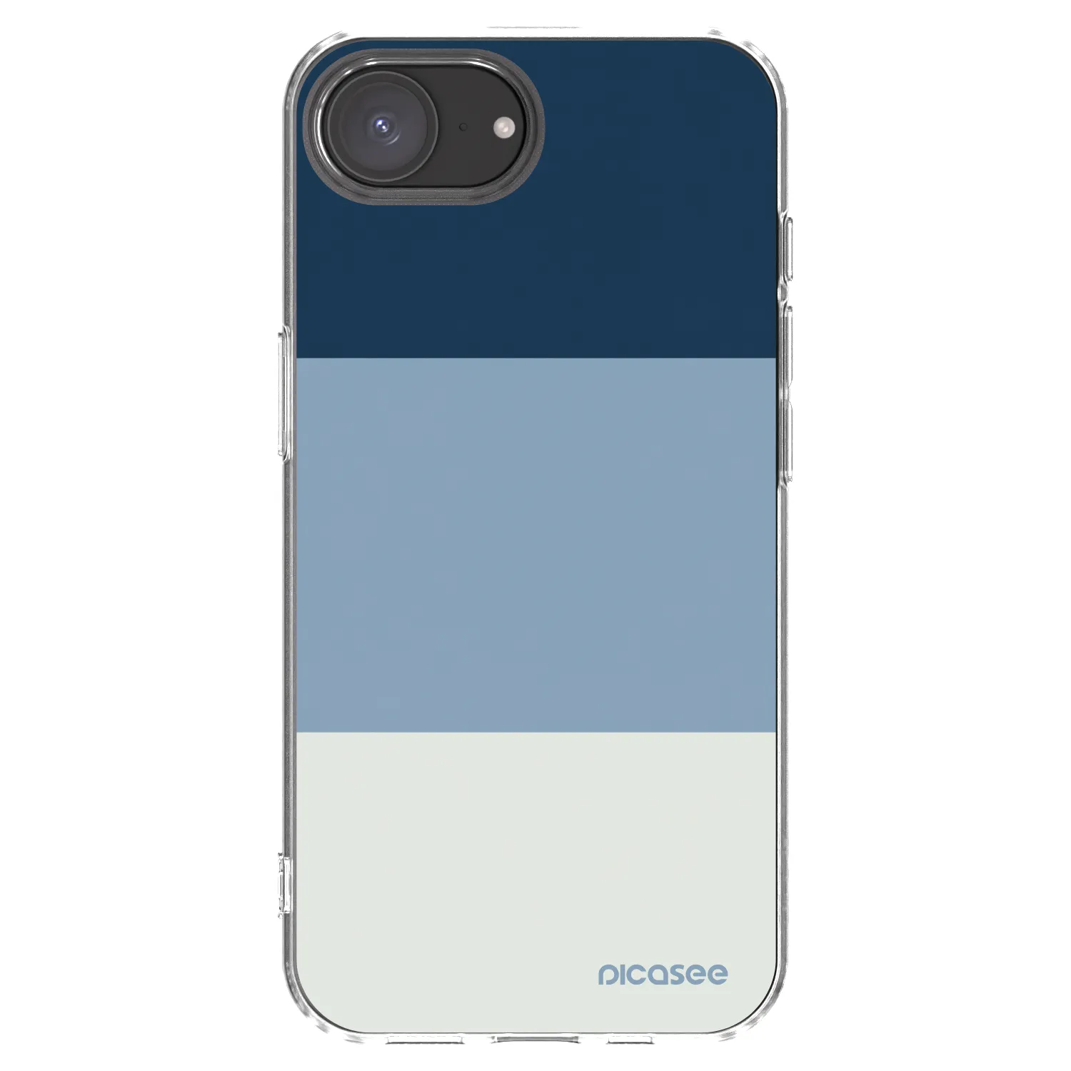 Picasee átlátszó szilikon tok az alábbi mobiltelefonokra Apple iPhone 16e - Coastal Blue