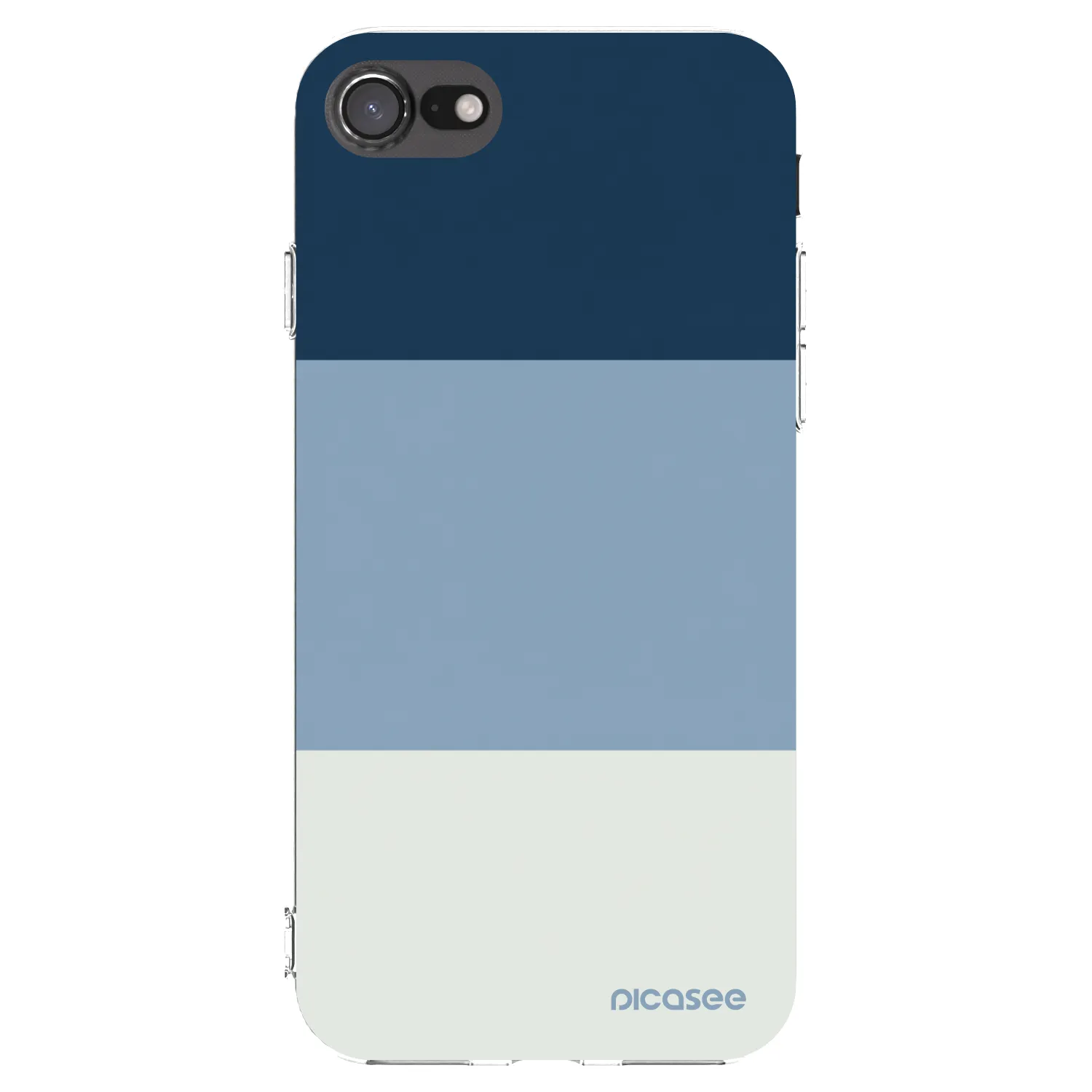Picasee átlátszó szilikon tok az alábbi mobiltelefonokra Apple iPhone 7 - Coastal Blue