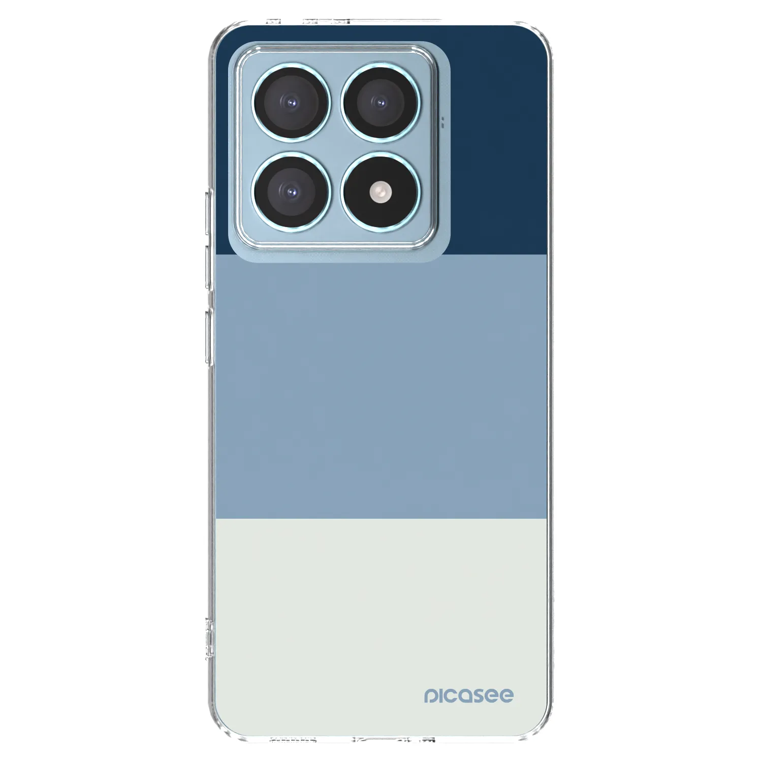 Picasee átlátszó szilikon tok az alábbi mobiltelefonokra Xiaomi 14T Pro - Coastal Blue