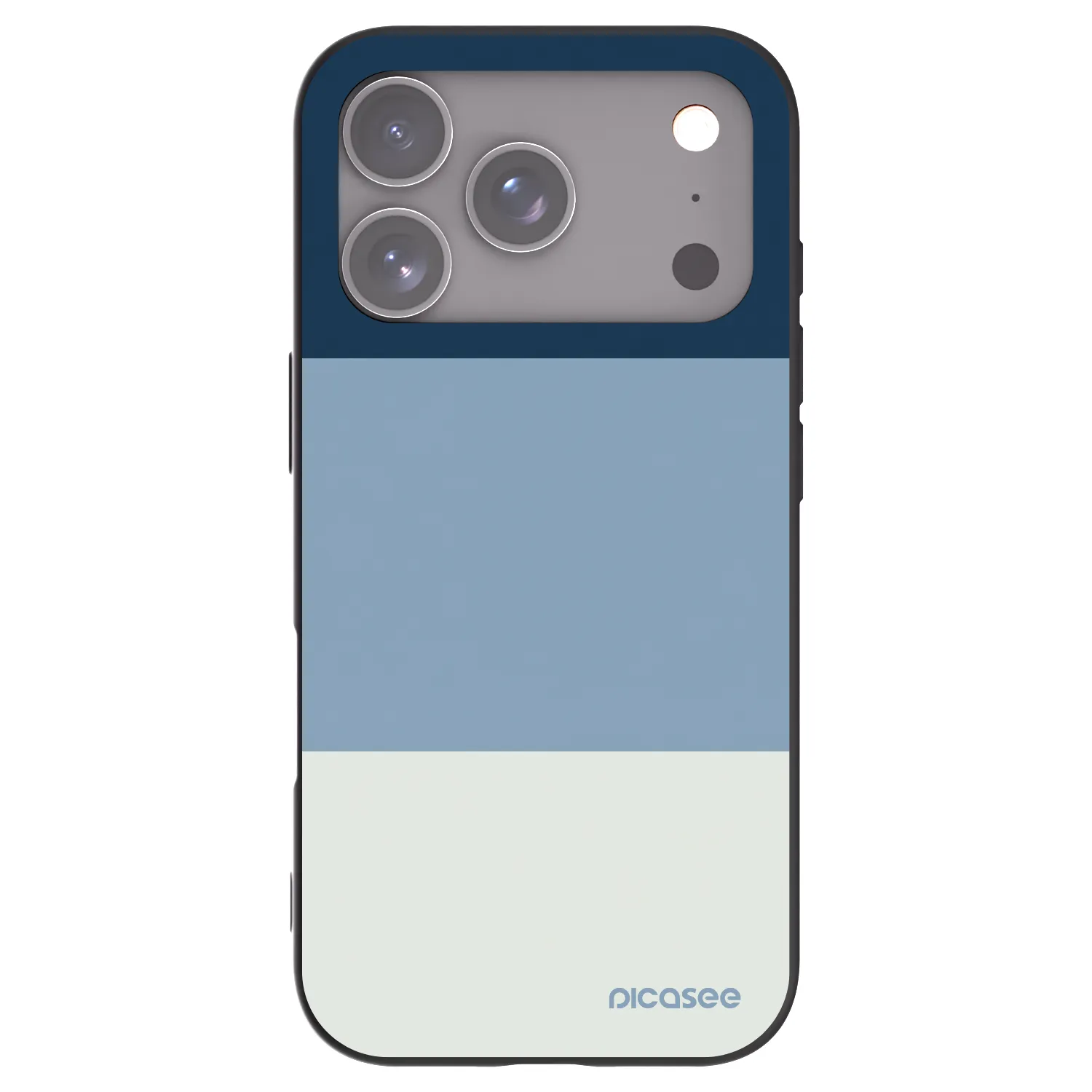 Picasee fekete szilikon tok az alábbi mobiltelefonokra Apple iPhone 17 Pro - Coastal Blue