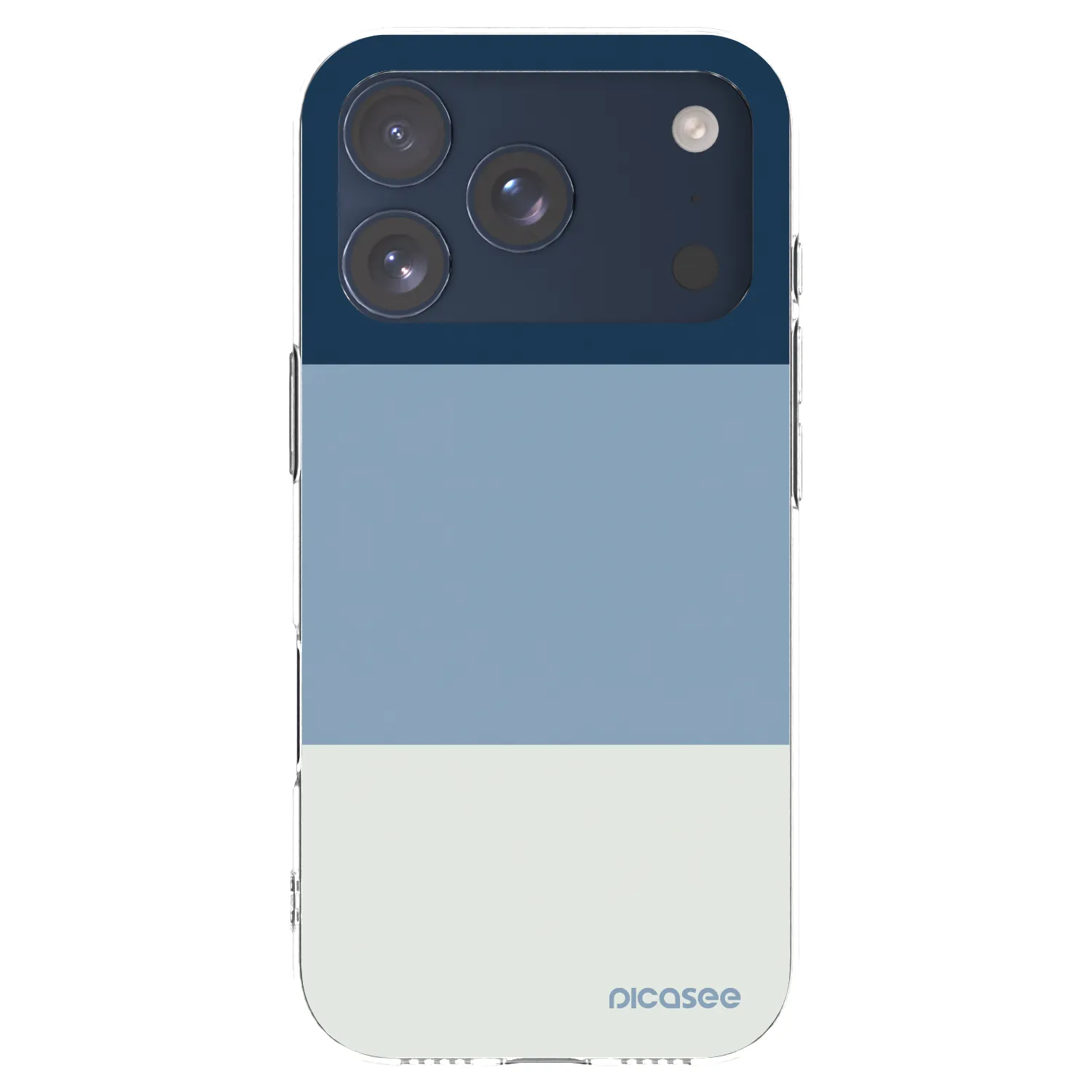 Picasee átlátszó szilikon tok az alábbi mobiltelefonokra Apple iPhone 17 Pro - Coastal Blue