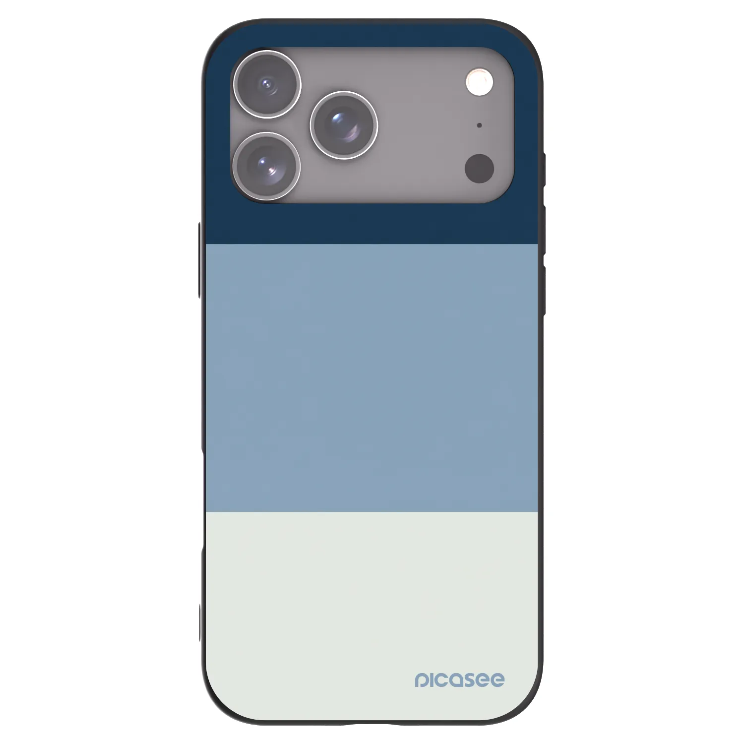 Picasee fekete szilikon tok az alábbi mobiltelefonokra Apple iPhone 17 Pro Max - Coastal Blue