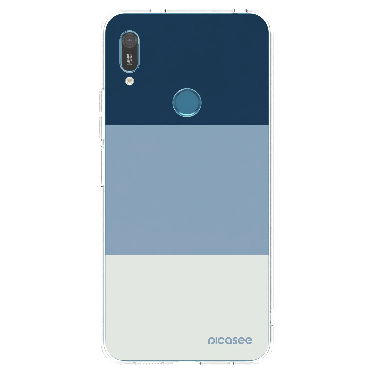 Picasee átlátszó szilikon tok az alábbi mobiltelefonokra Huawei Y6 2019 - Coastal Blue