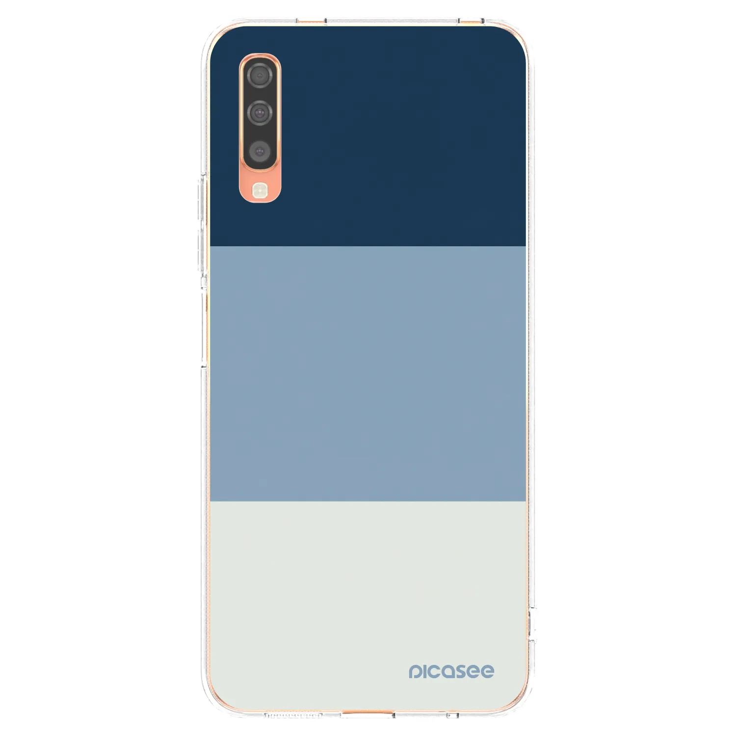 Picasee átlátszó szilikon tok az alábbi mobiltelefonokra Samsung Galaxy A70 A705F - Coastal Blue