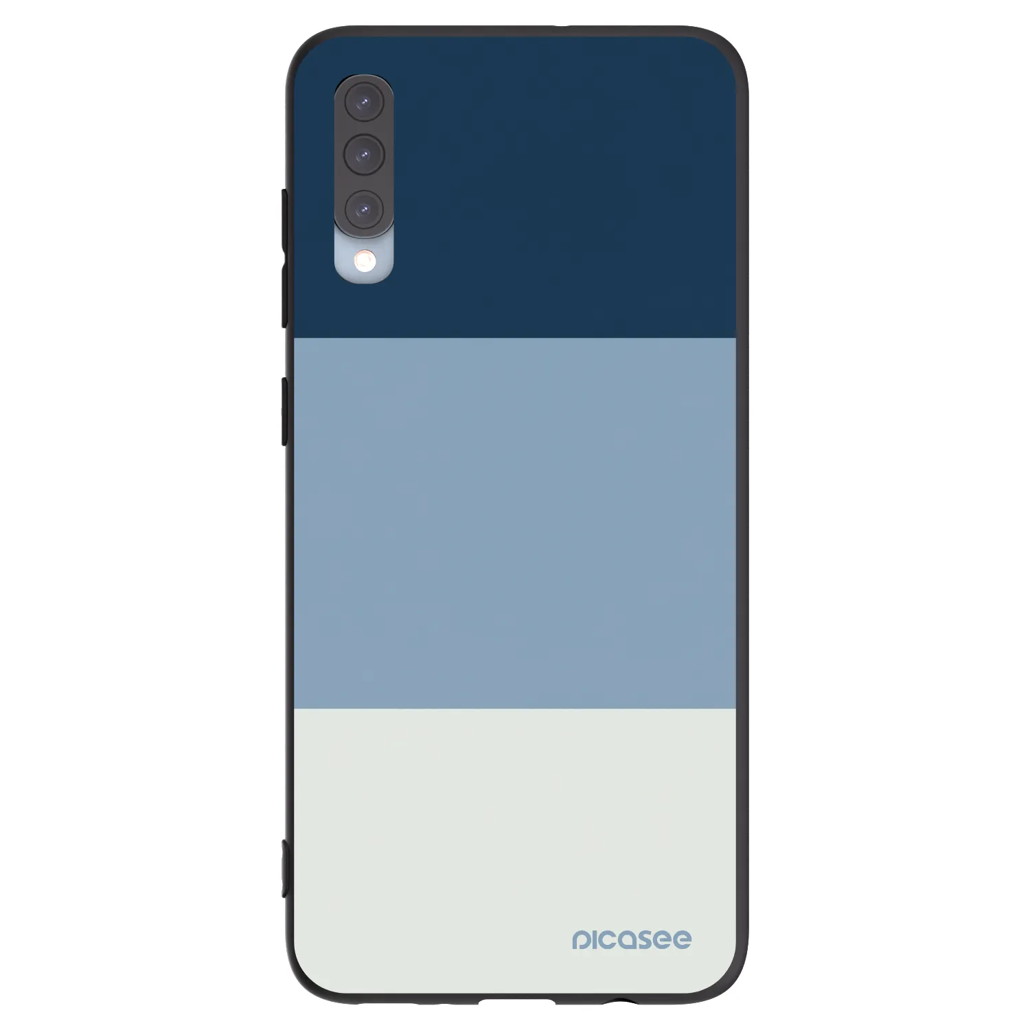 Picasee fekete szilikon tok az alábbi mobiltelefonokra Samsung Galaxy A70 A705F - Coastal Blue