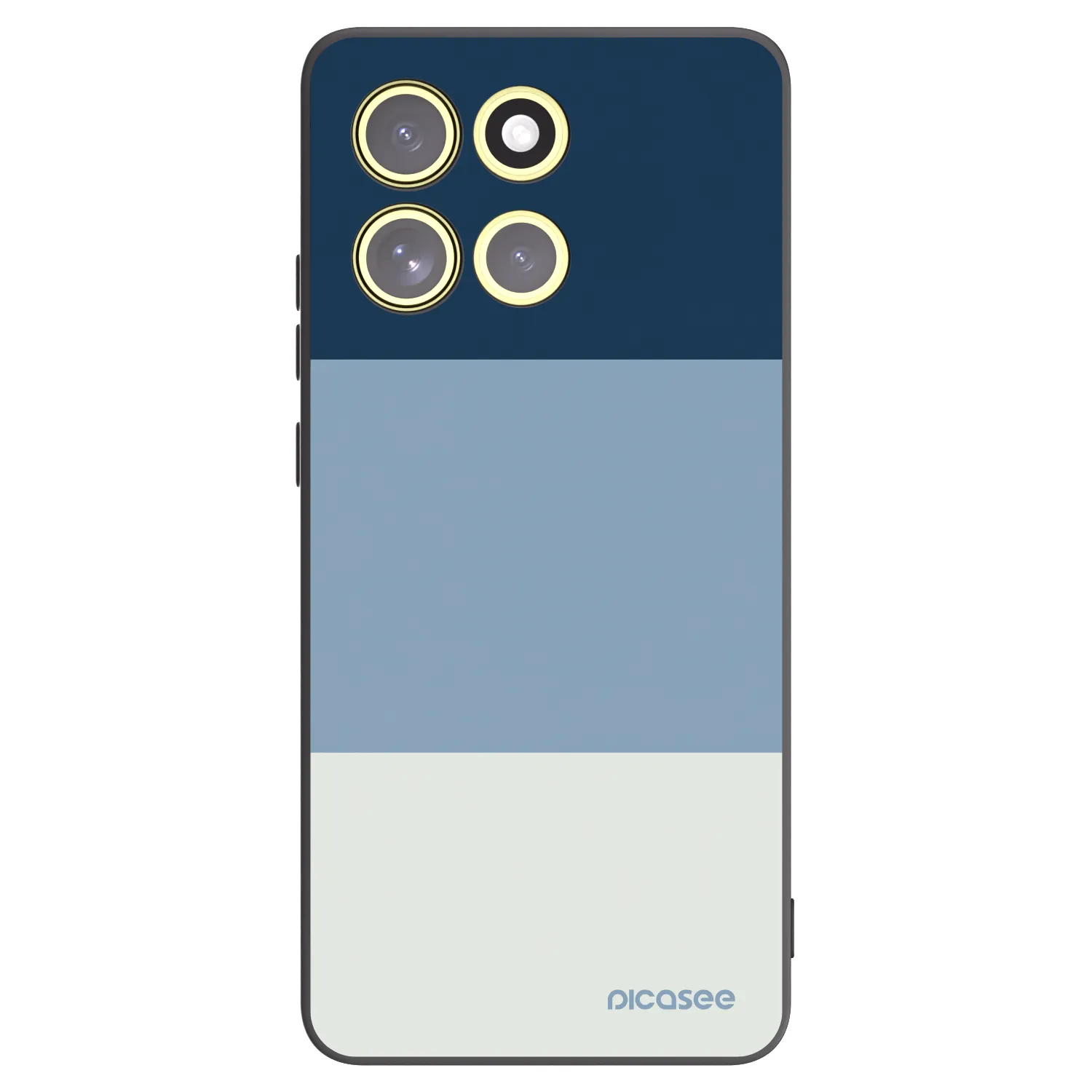 Picasee fekete szilikon tok az alábbi mobiltelefonokra Motorola Moto G86 Power 5G - Coastal Blue