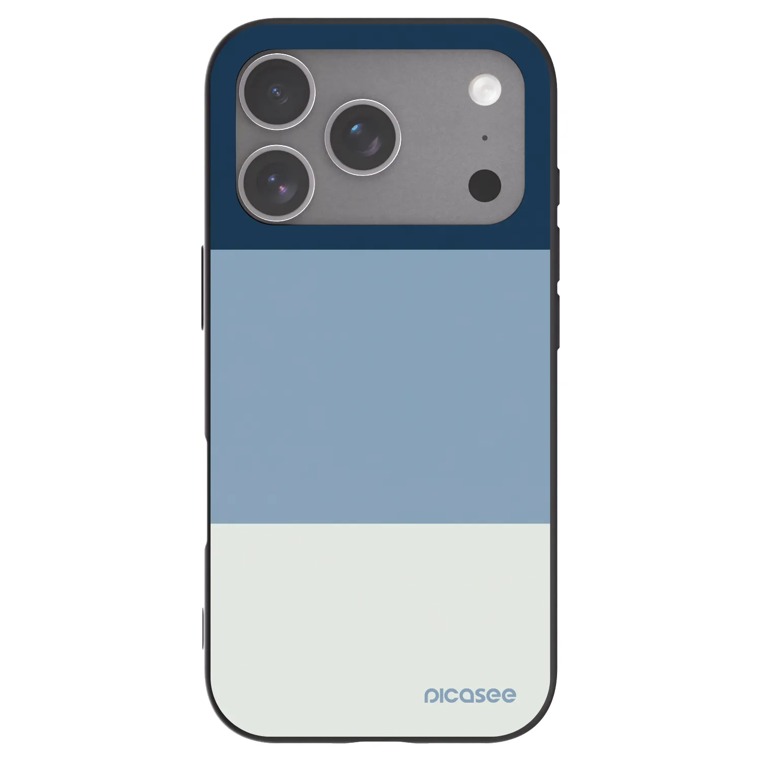 Picasee fekete szilikon tok az alábbi mobiltelefonokra Apple iPhone 18 Pro - Coastal Blue