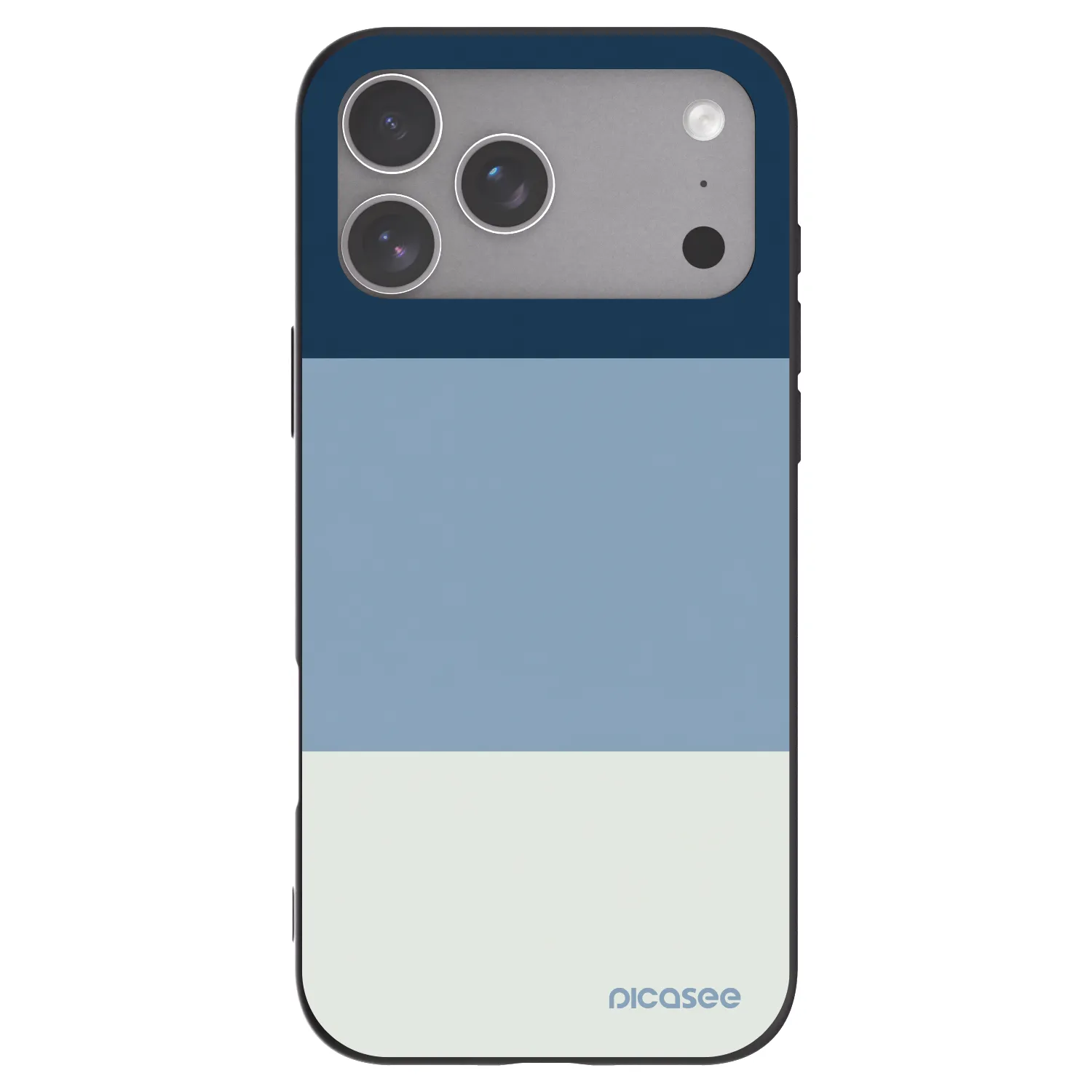 Picasee fekete szilikon tok az alábbi mobiltelefonokra Apple iPhone 18 Pro Max - Coastal Blue