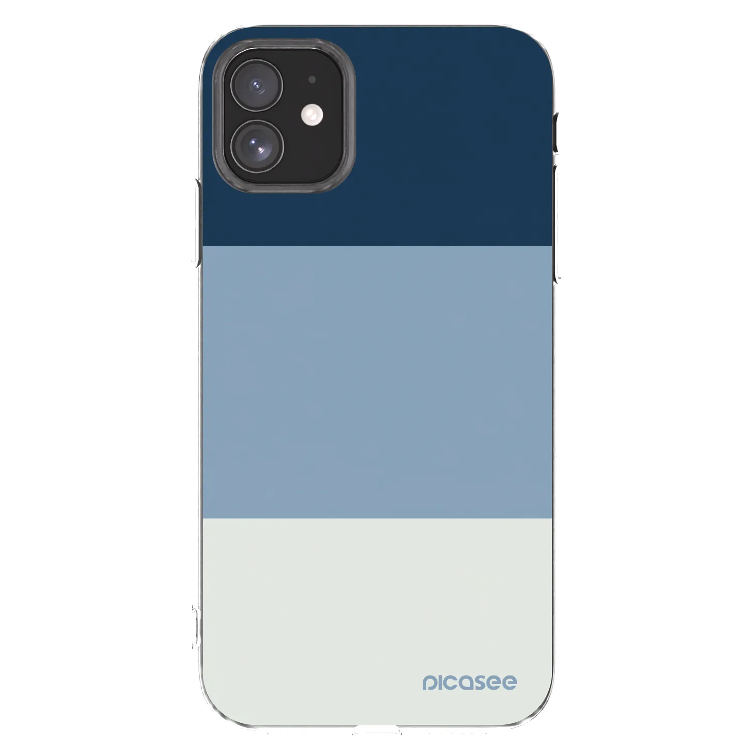 Picasee átlátszó szilikon tok az alábbi mobiltelefonokra Apple iPhone 11 - Coastal Blue