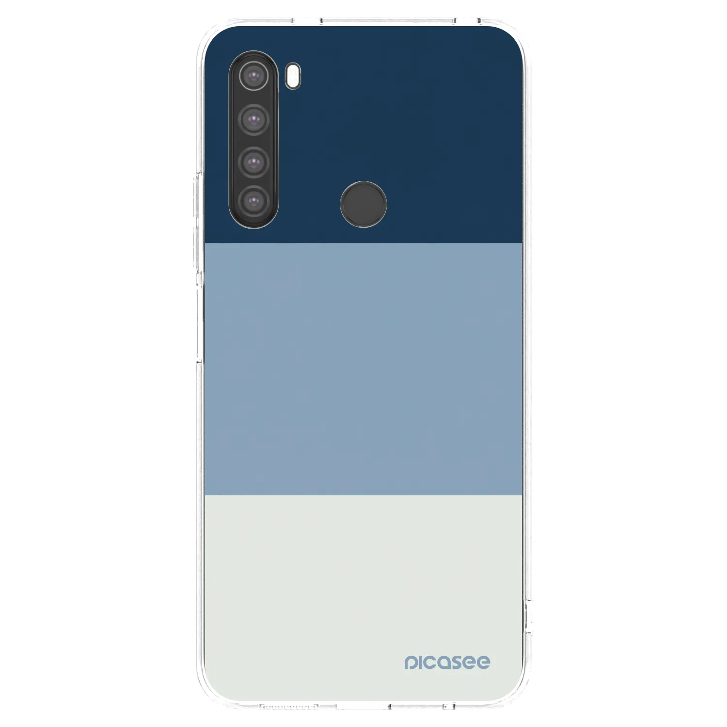 Picasee átlátszó szilikon tok az alábbi mobiltelefonokra Xiaomi Redmi Note 8 - Coastal Blue