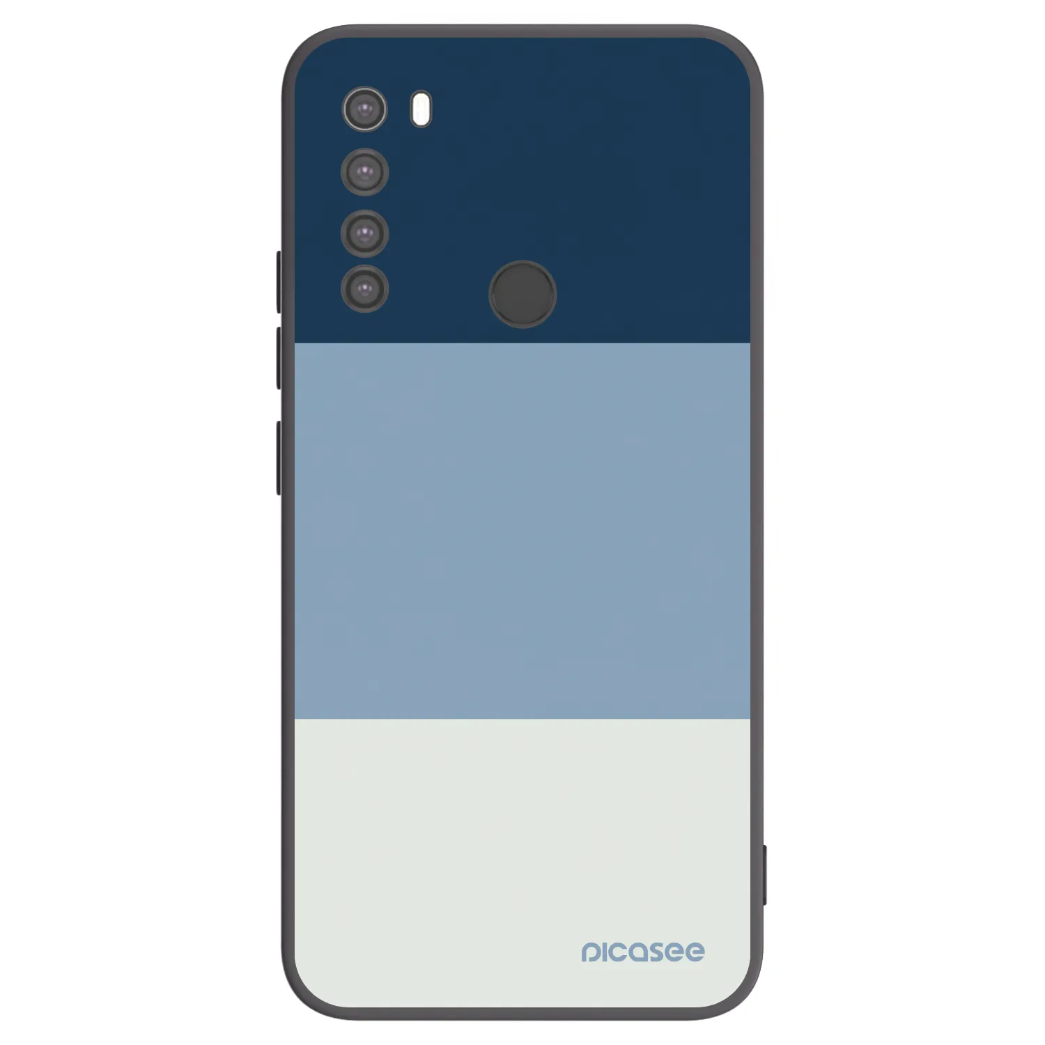 Picasee fekete szilikon tok az alábbi mobiltelefonokra Xiaomi Redmi Note 8 - Coastal Blue