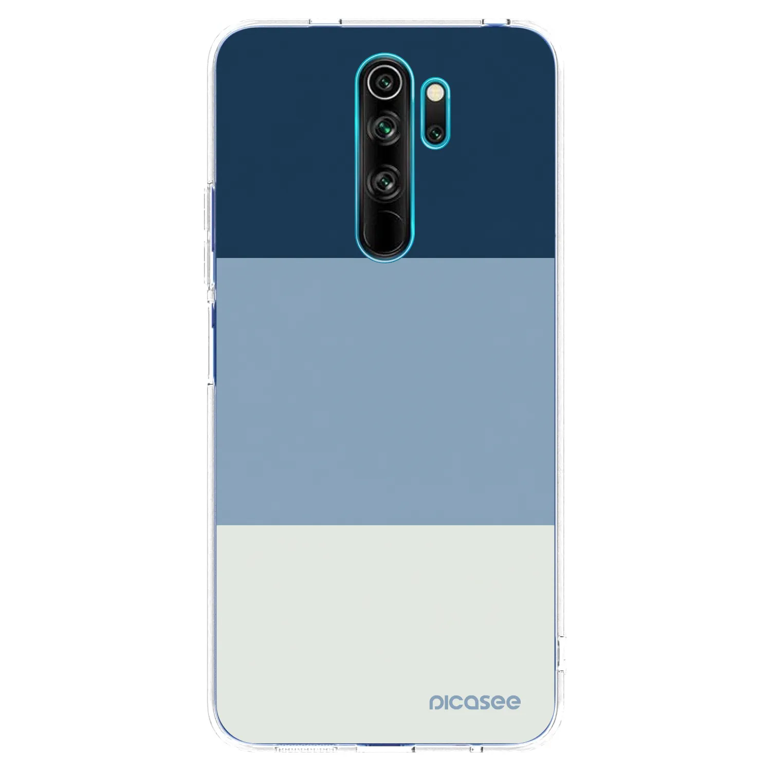 Picasee átlátszó szilikon tok az alábbi mobiltelefonokra Xiaomi Redmi Note 8 Pro - Coastal Blue
