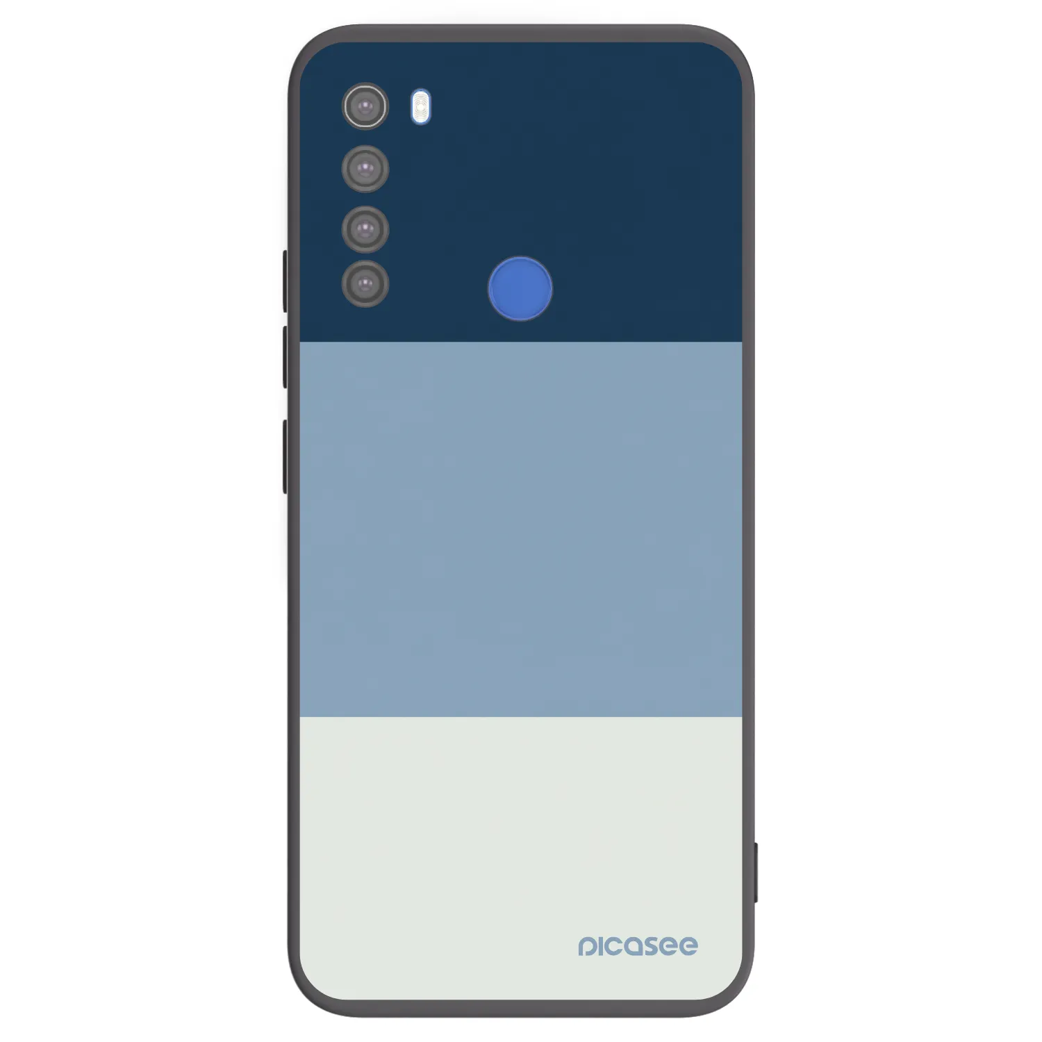 Picasee fekete szilikon tok az alábbi mobiltelefonokra Xiaomi Redmi Note 8T - Coastal Blue