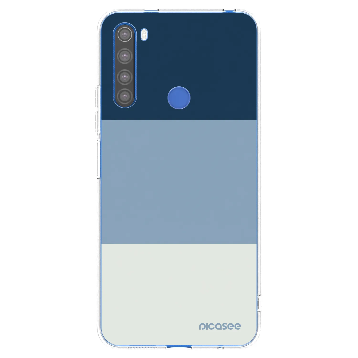 Picasee átlátszó szilikon tok az alábbi mobiltelefonokra Xiaomi Redmi Note 8T - Coastal Blue