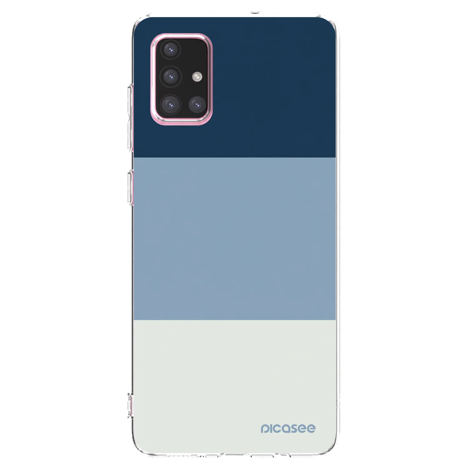 Picasee átlátszó szilikon tok az alábbi mobiltelefonokra Samsung Galaxy A71 A715F - Coastal Blue