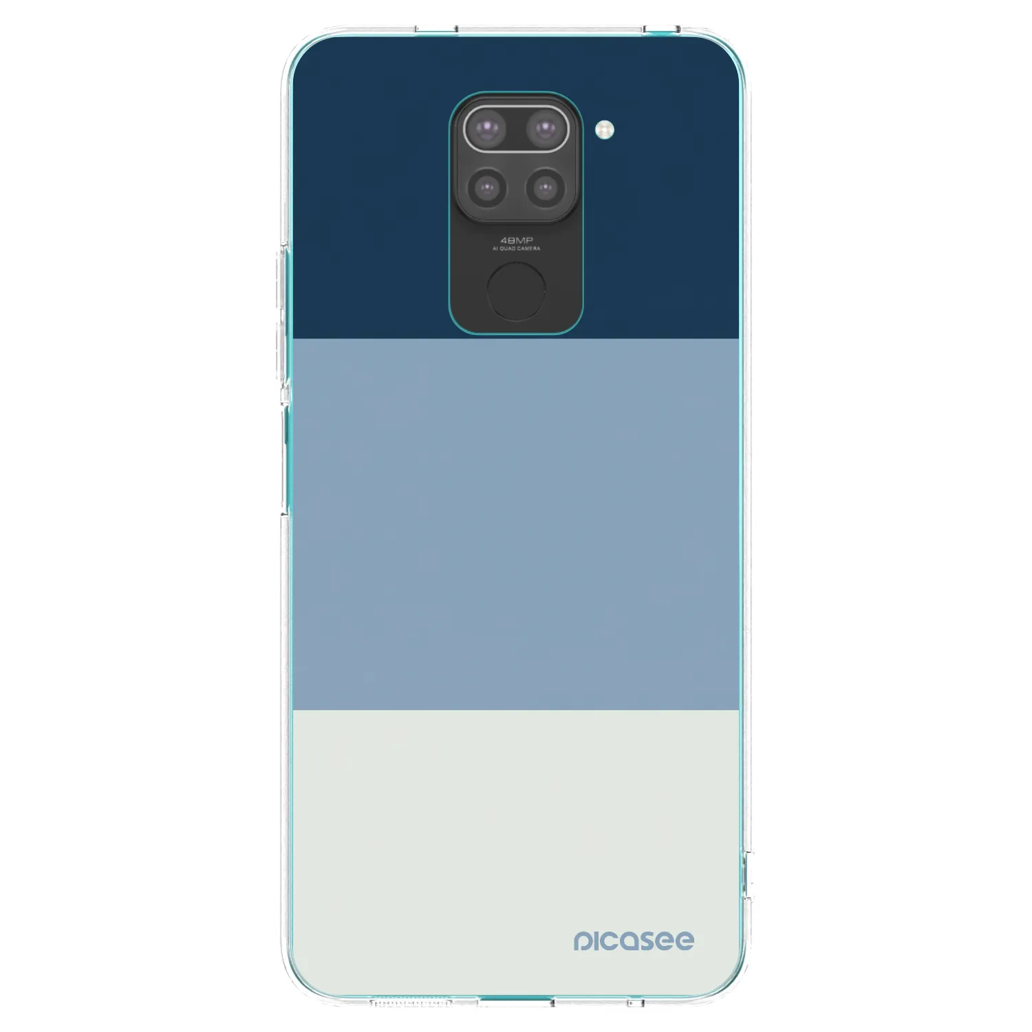 Picasee fekete szilikon tok az alábbi mobiltelefonokra Xiaomi Redmi Note 9 - Coastal Blue