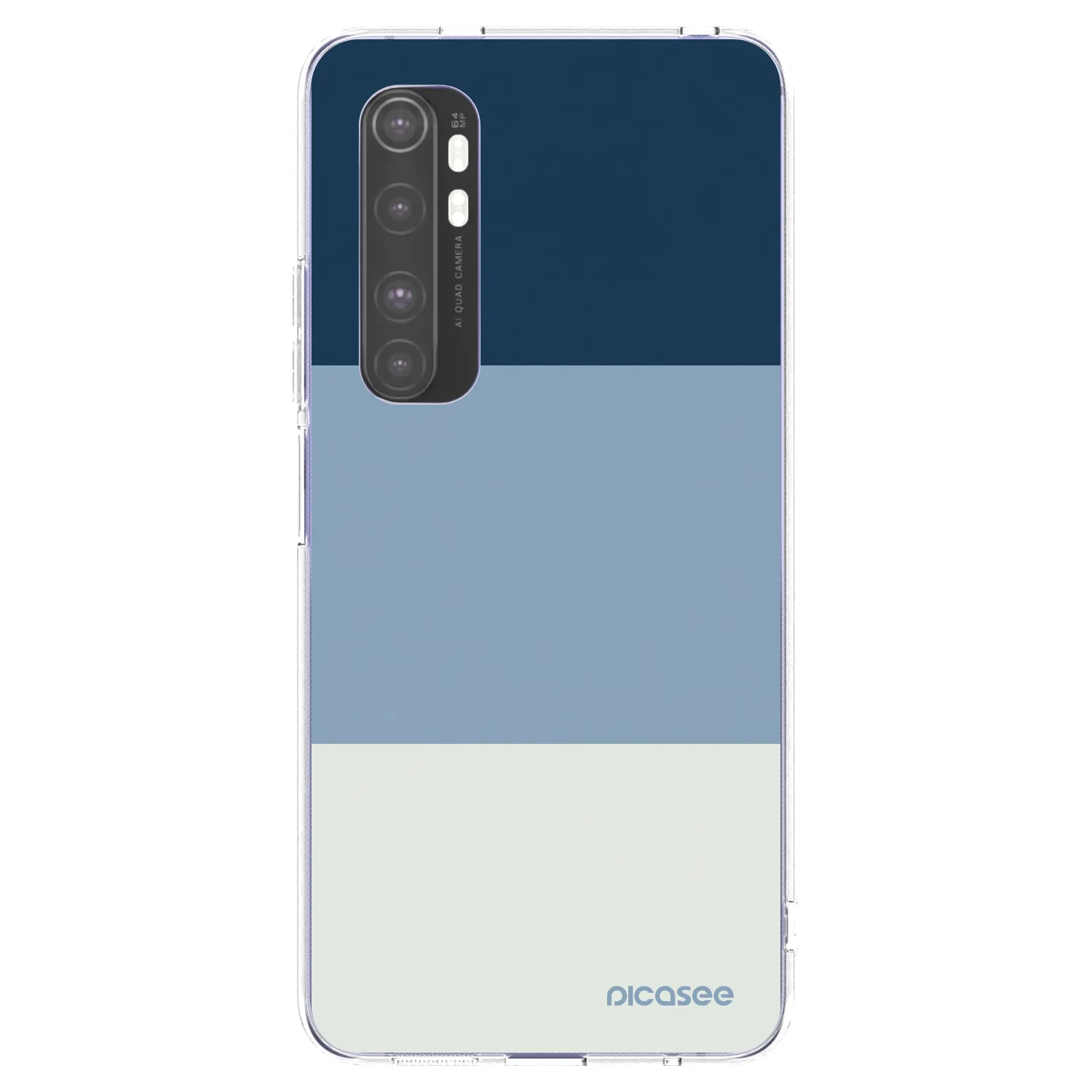 Picasee átlátszó szilikon tok az alábbi mobiltelefonokra Xiaomi Mi Note 10 Lite - Coastal Blue