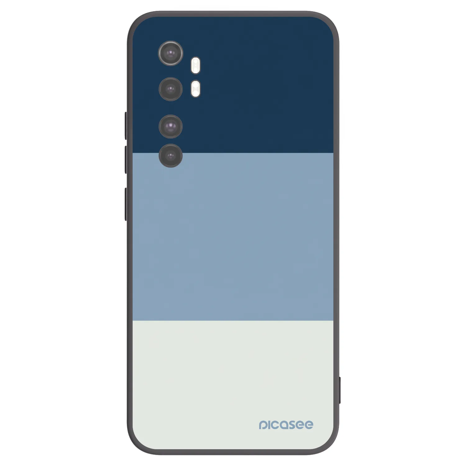 Picasee fekete szilikon tok az alábbi mobiltelefonokra Xiaomi Mi Note 10 Lite - Coastal Blue