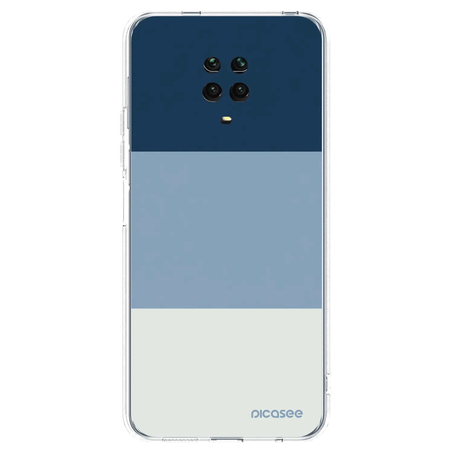 Picasee átlátszó szilikon tok az alábbi mobiltelefonokra Xiaomi Redmi Note 9S - Coastal Blue