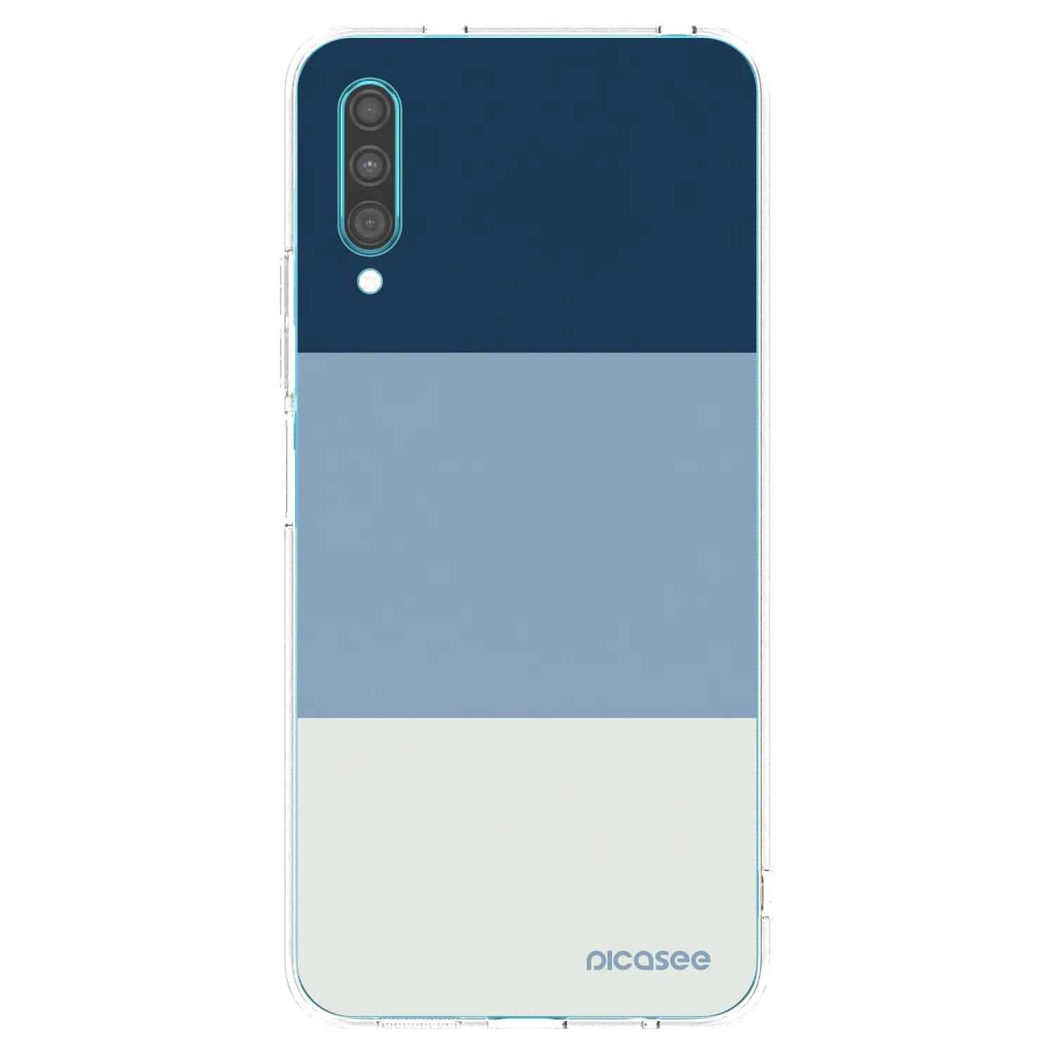 Picasee átlátszó szilikon tok az alábbi mobiltelefonokra Samsung Galaxy A30s A307F - Coastal Blue