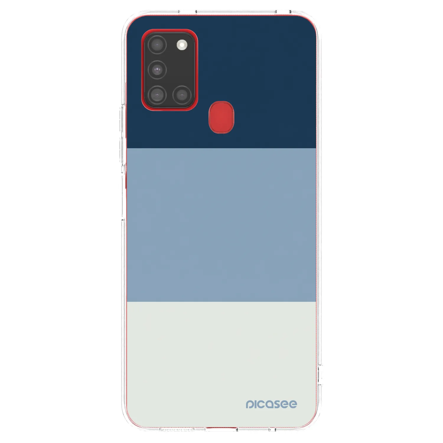 Picasee átlátszó szilikon tok az alábbi mobiltelefonokra Samsung Galaxy A21s - Coastal Blue