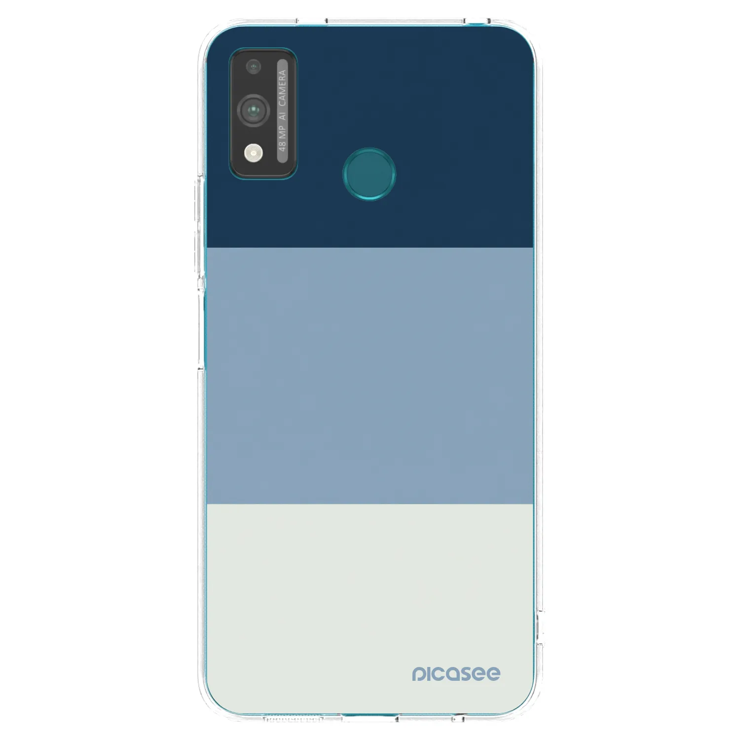 Picasee átlátszó szilikon tok az alábbi mobiltelefonokra Honor 9X Lite - Coastal Blue